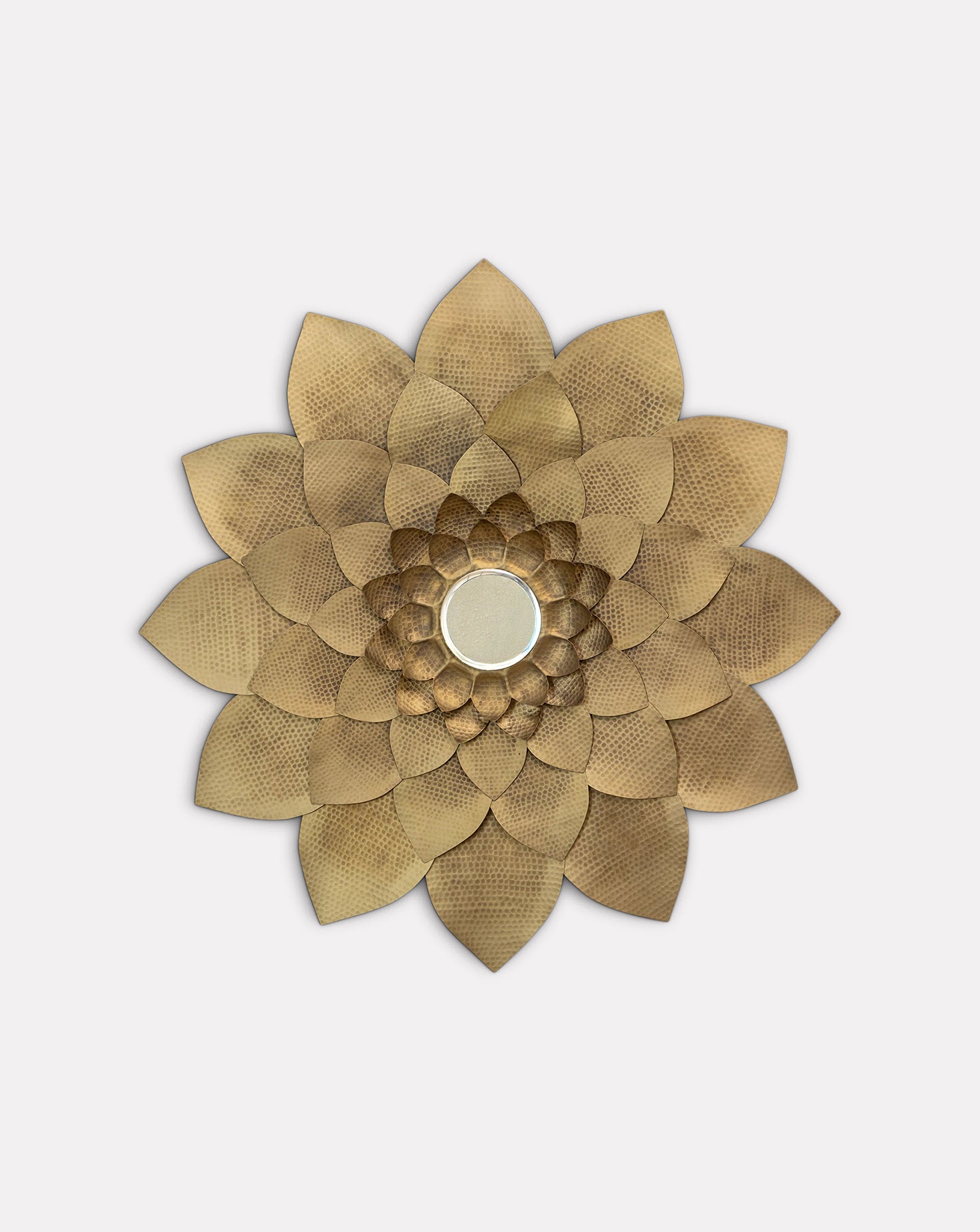 Luxe Me Lotus Brass Sona Mirror