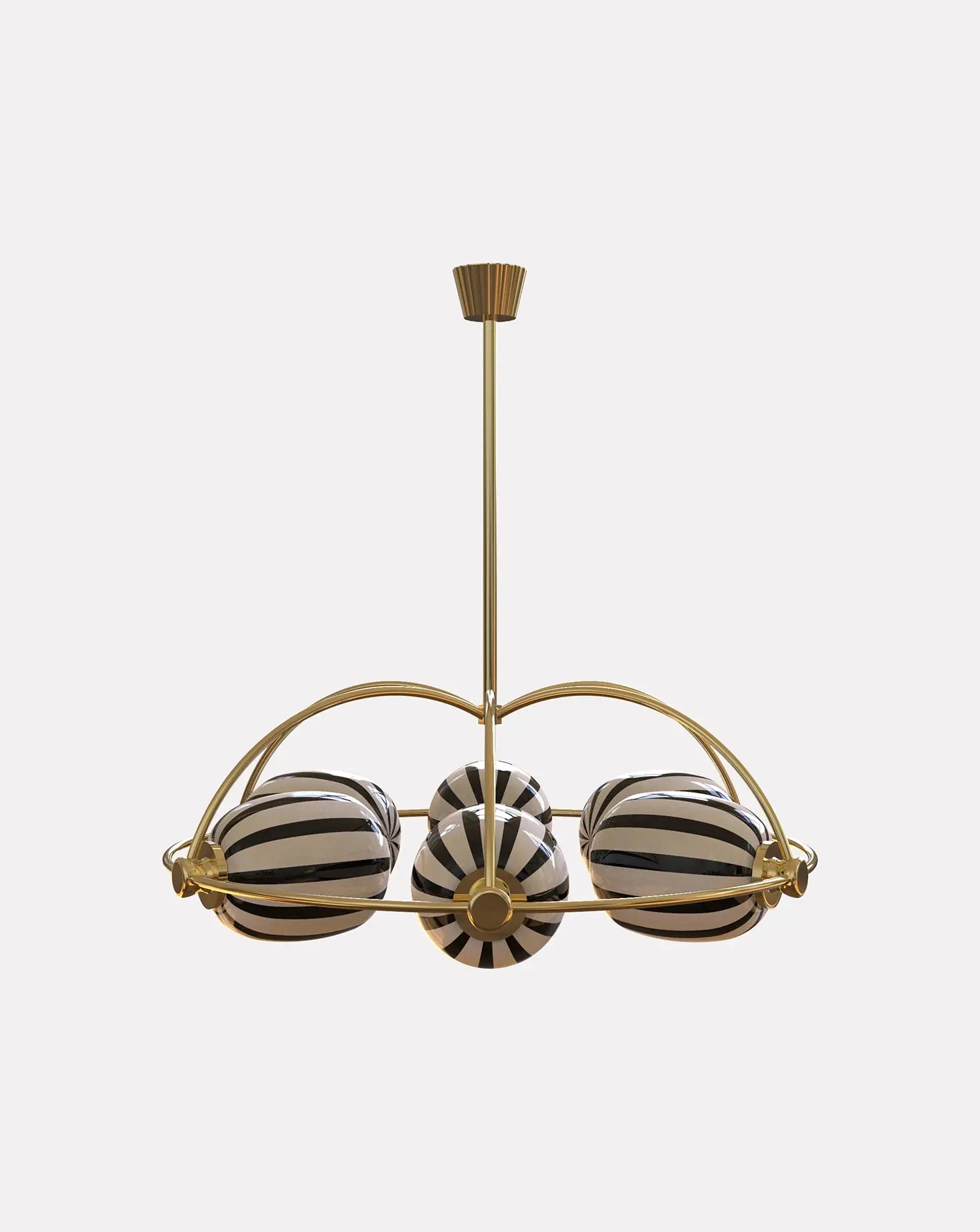 6 Module Umbrella Bullseye Chandelier Arjun Rathi Design