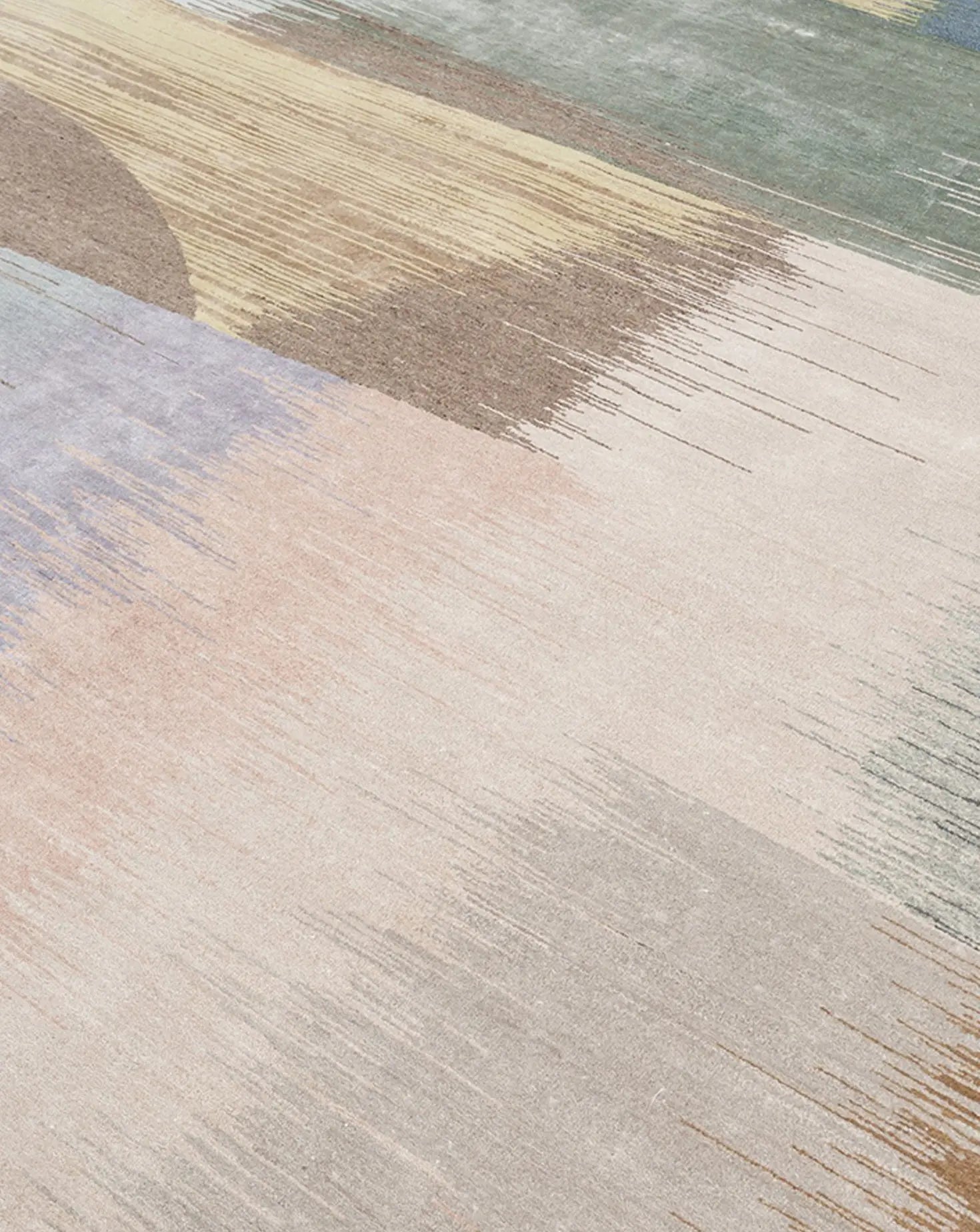 Aakar By Kavi Taupe and Faded Denim Rug Jaipur Rugs