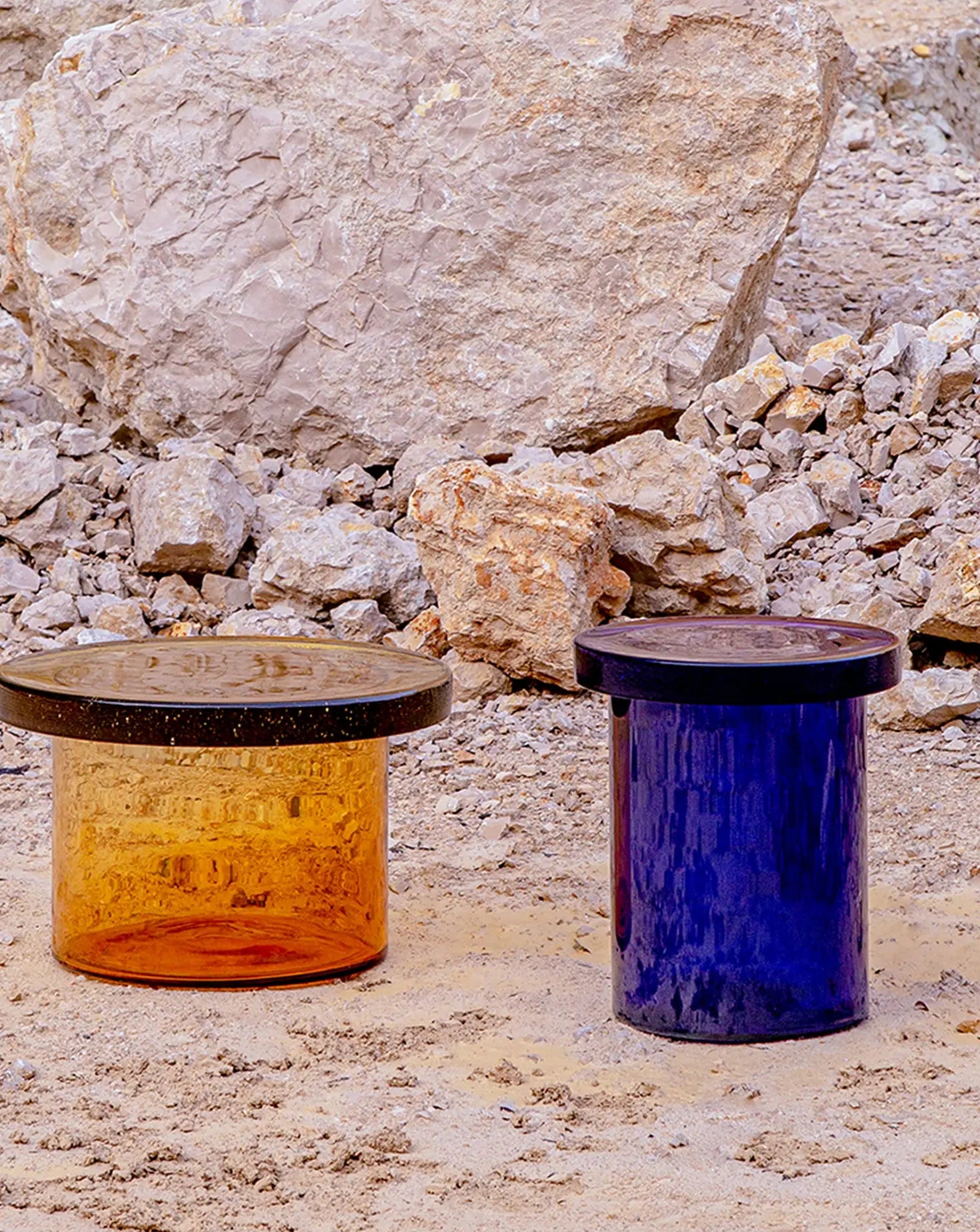 Sebastian Herkner Alwa Three Amber Side Table Pulpo