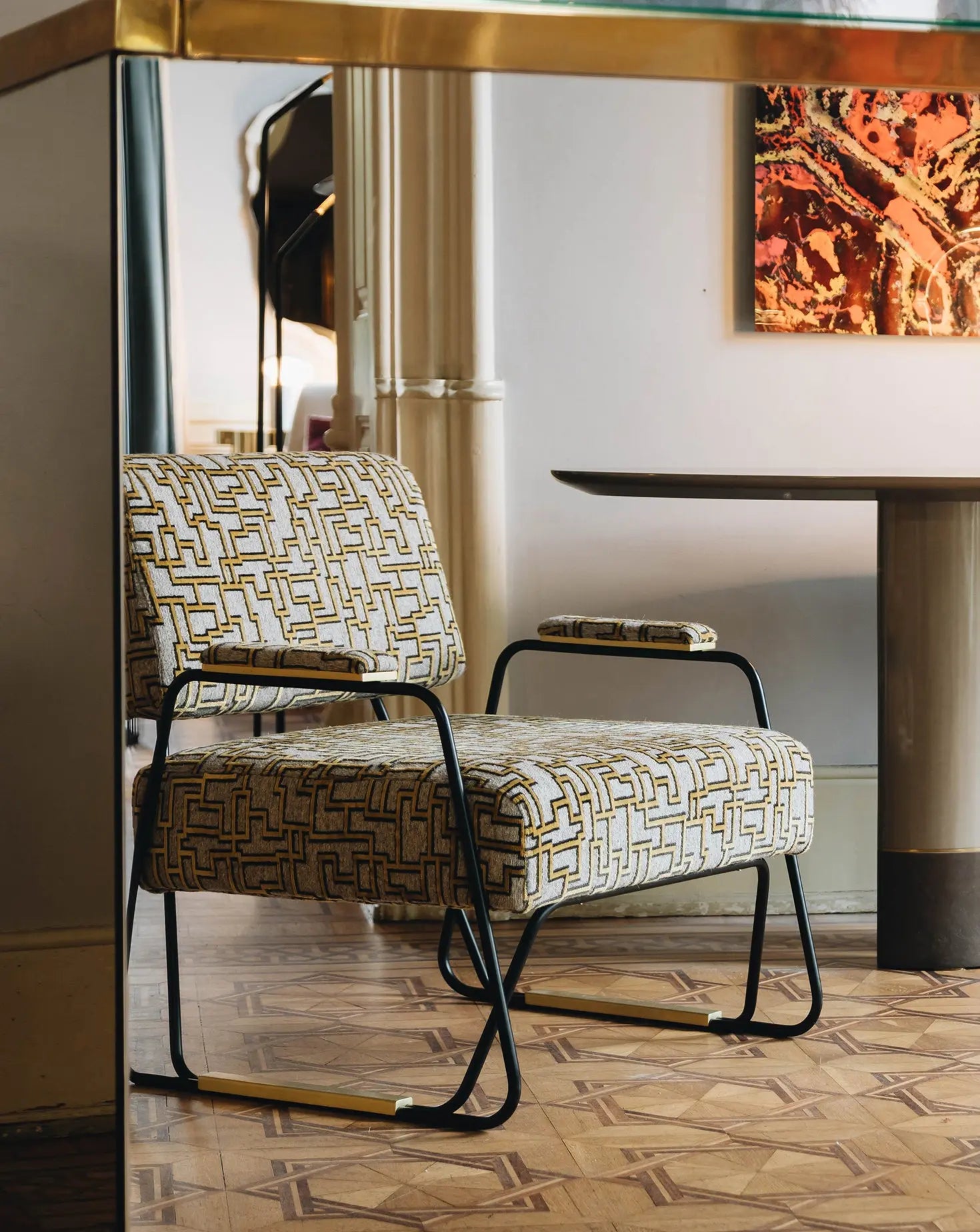 Apollo Pattern Armchair Duistt