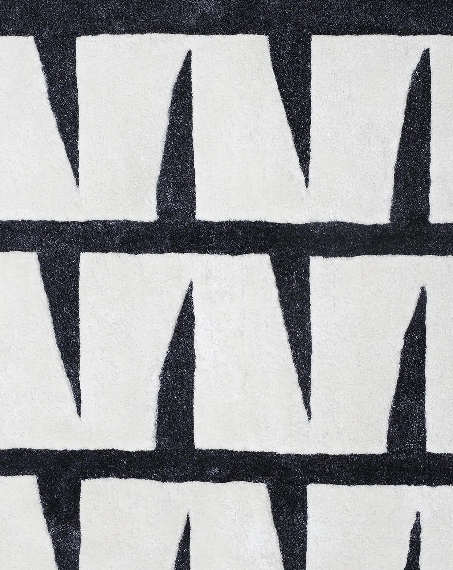 Array Black & White Rug Hands
