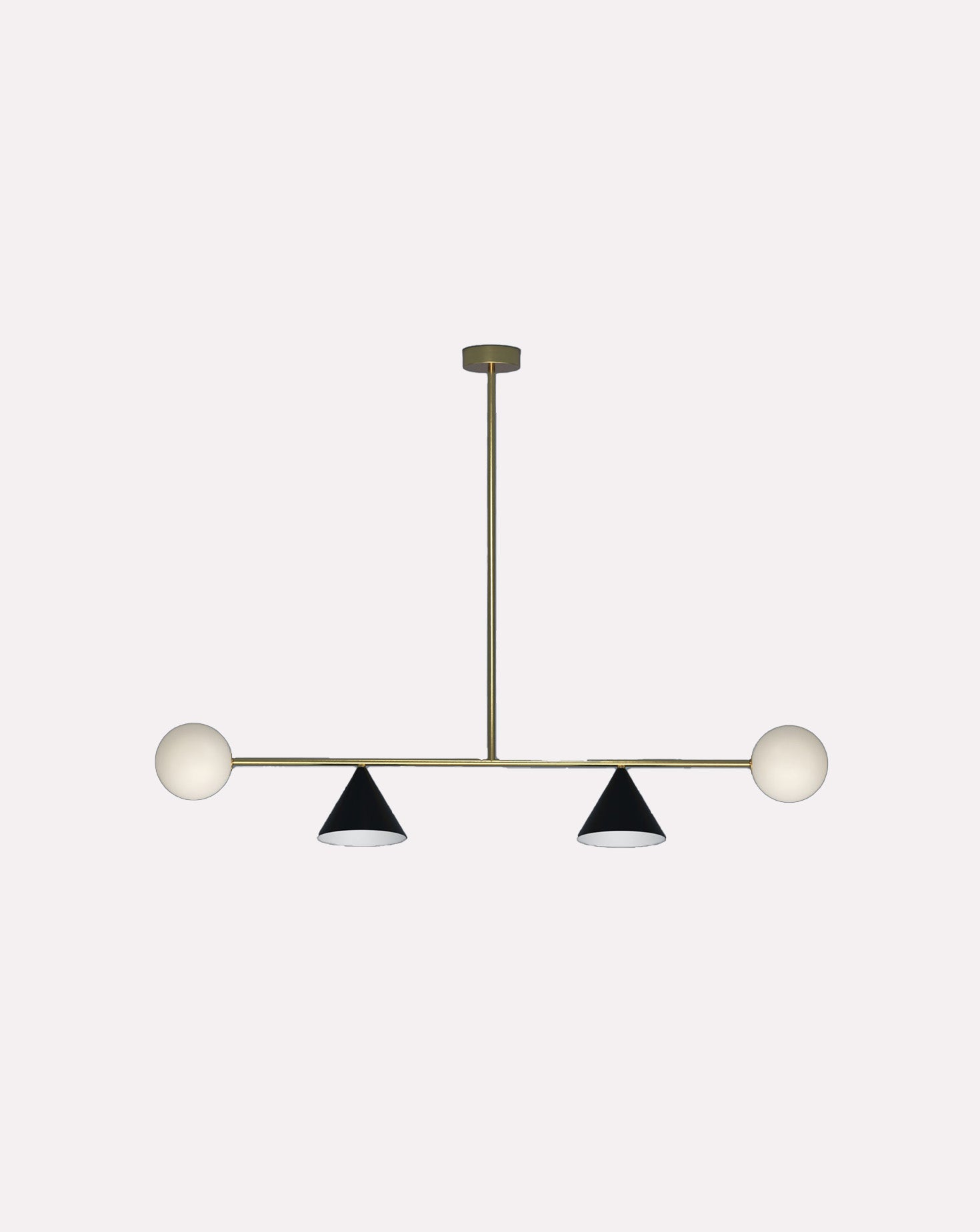 Balancing Variations Brass 2 Globe Pendant