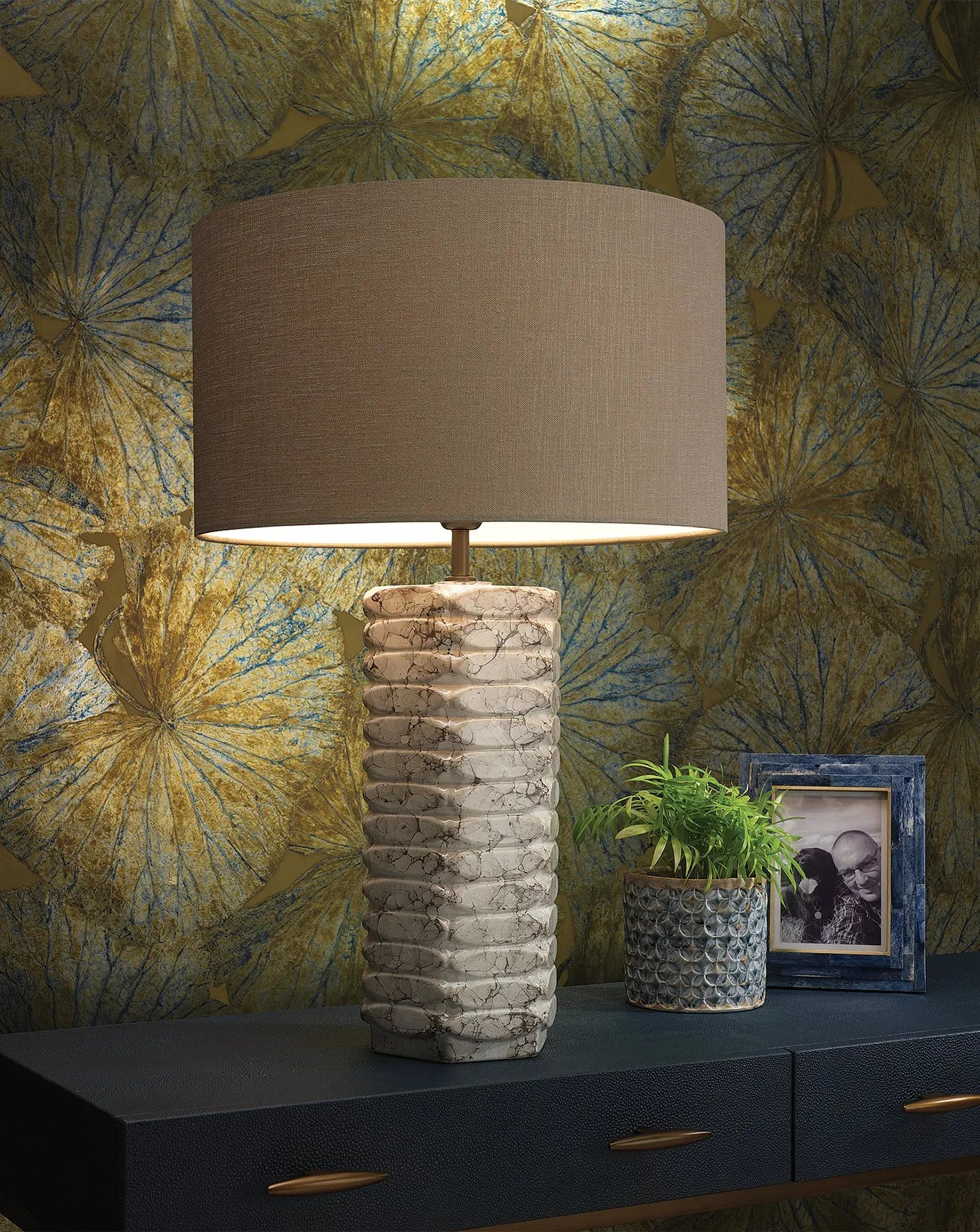 Balfron Ammonite Table Lamp Northern Lights