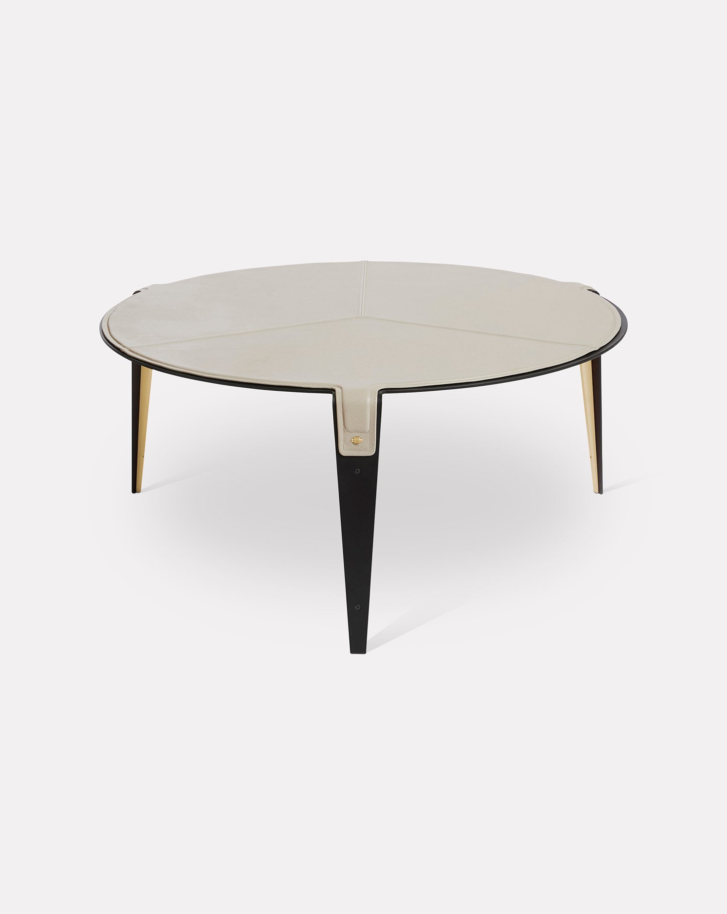 Bardot Nude Pink and Metal Coffee Table