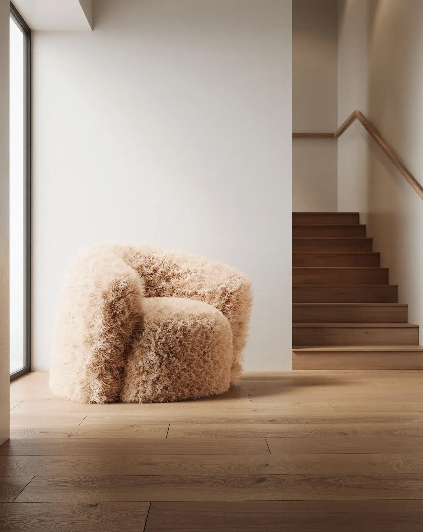 Bear Hug Faux Fur Armchair