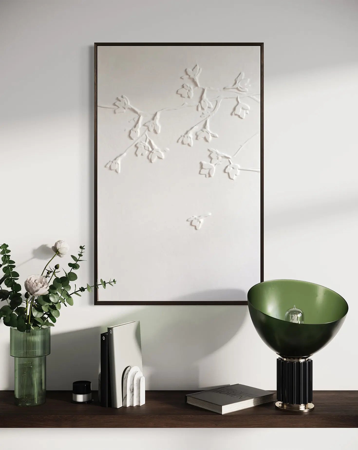 Blossom Leather Relief Wall Panel Marrikur Studio