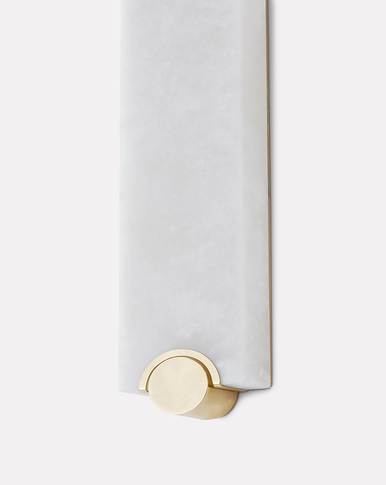 Brant Brass and Alabaster Wall Sconce