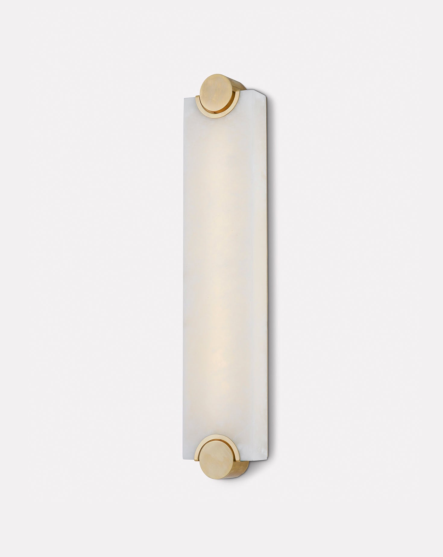 Brant Brass and Alabaster Wall Sconce