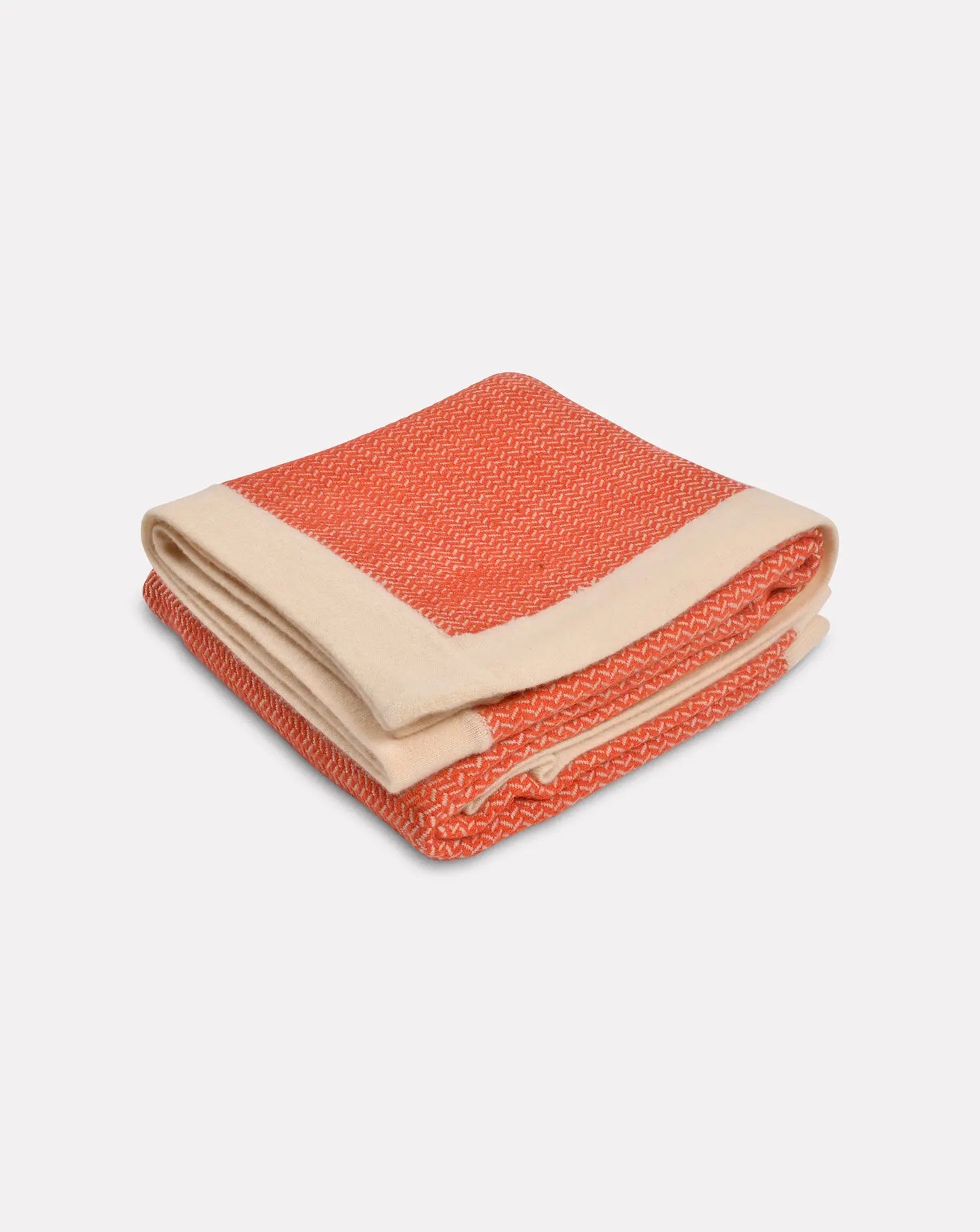 Broken Alternate Herringbone Coral Blanket Janavi India