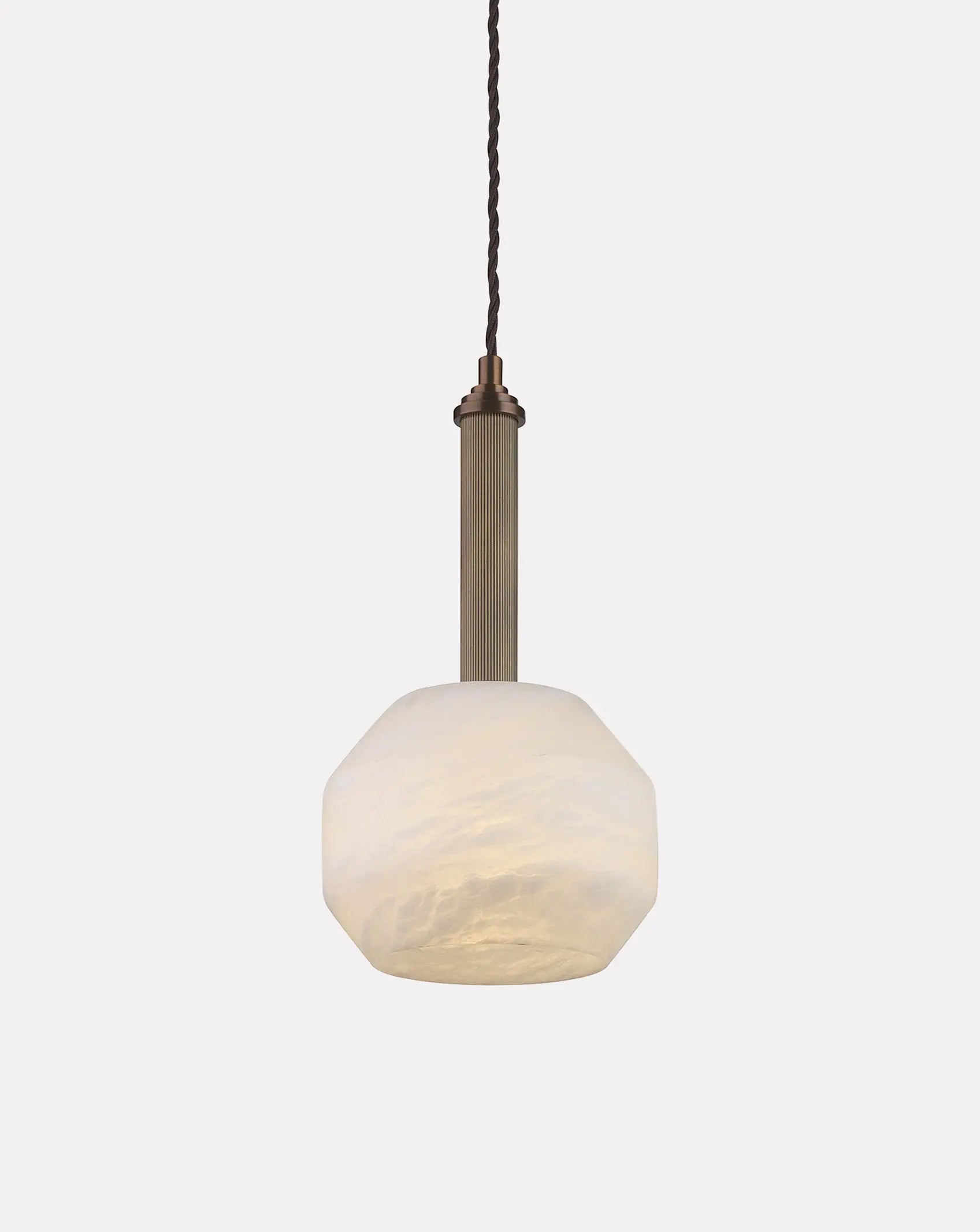 Caldera Medium Alabaster Pendant Northern Lights