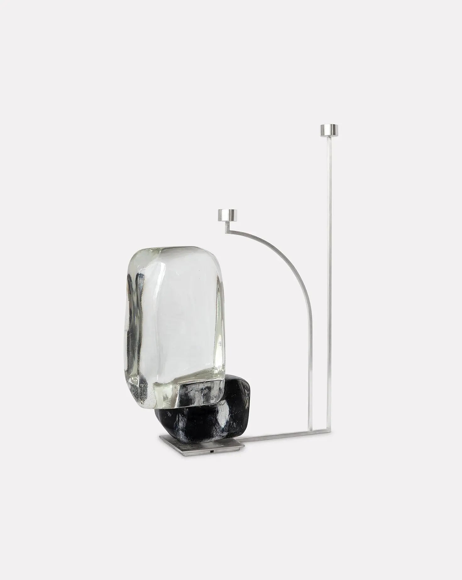 Merlin Black White Candleholder Mireille