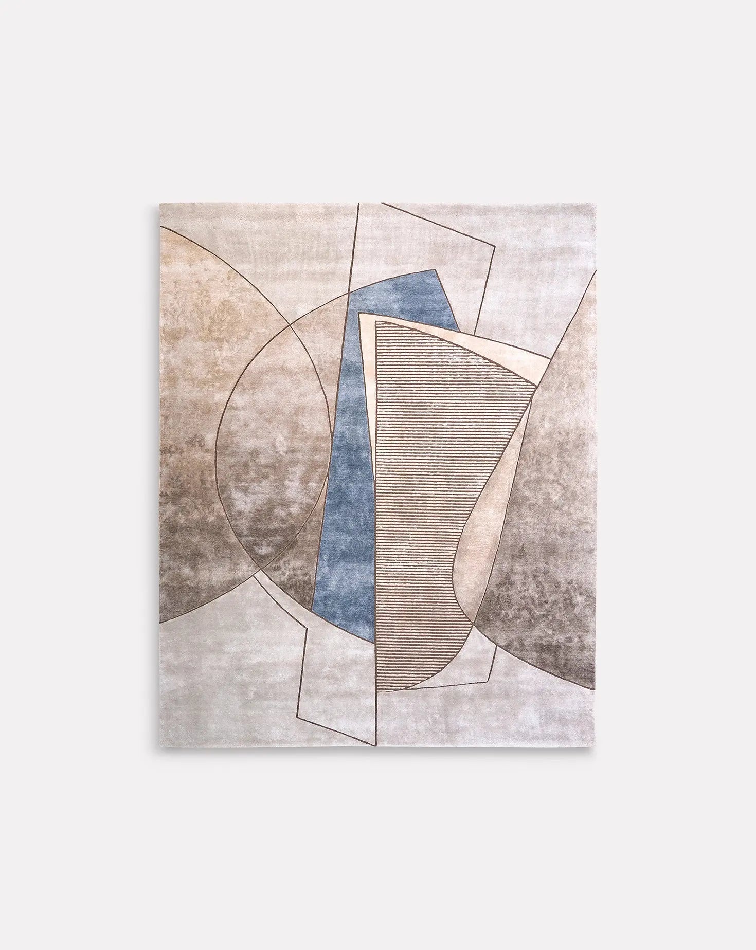 Colure Grey Blue Rug Hands