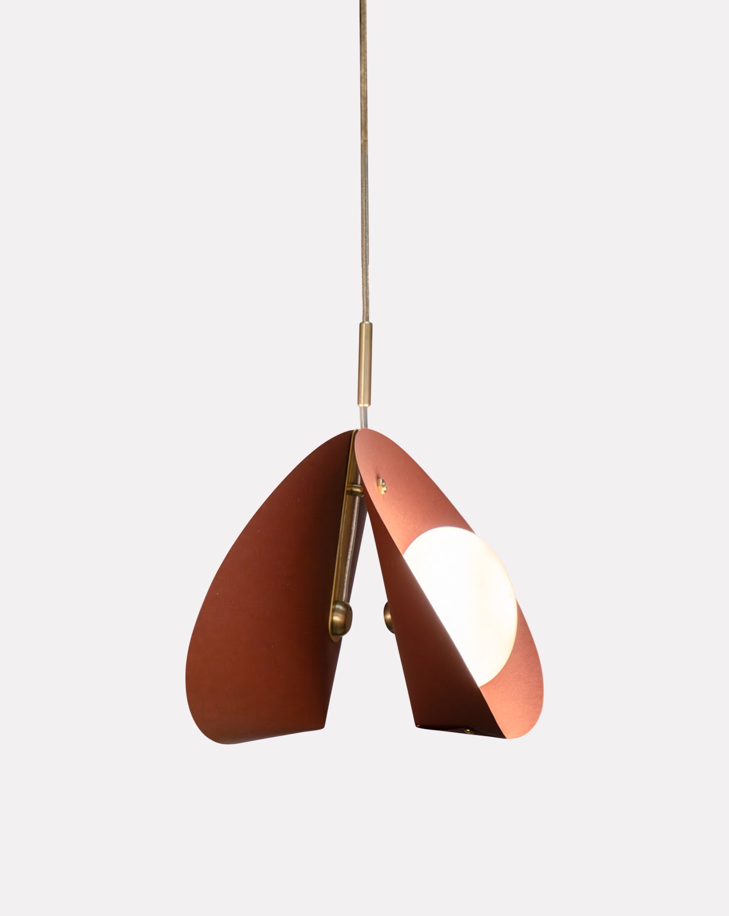 Concha Brick Red Pendant Light 01
