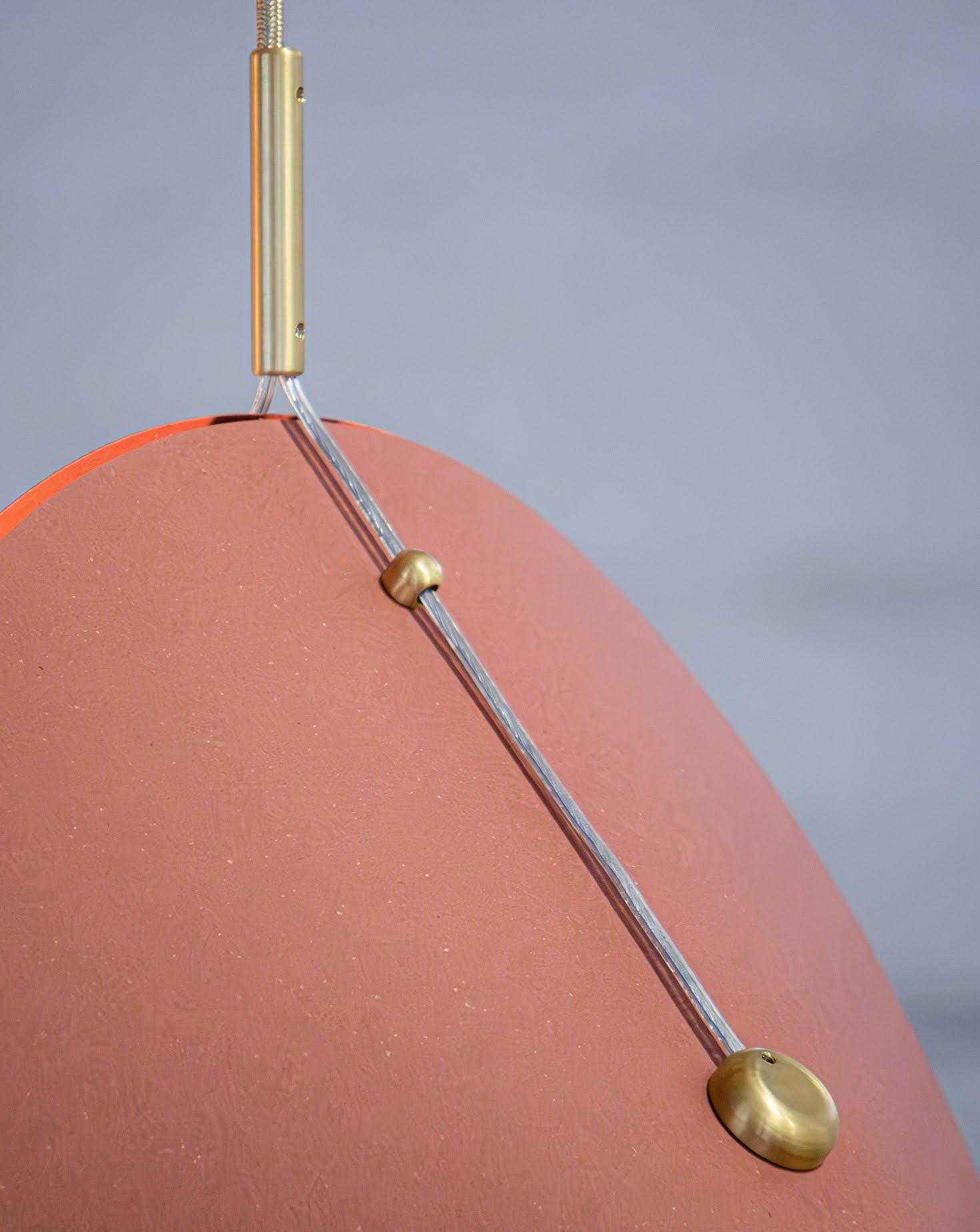 Concha Brick Red Pendant Light 03