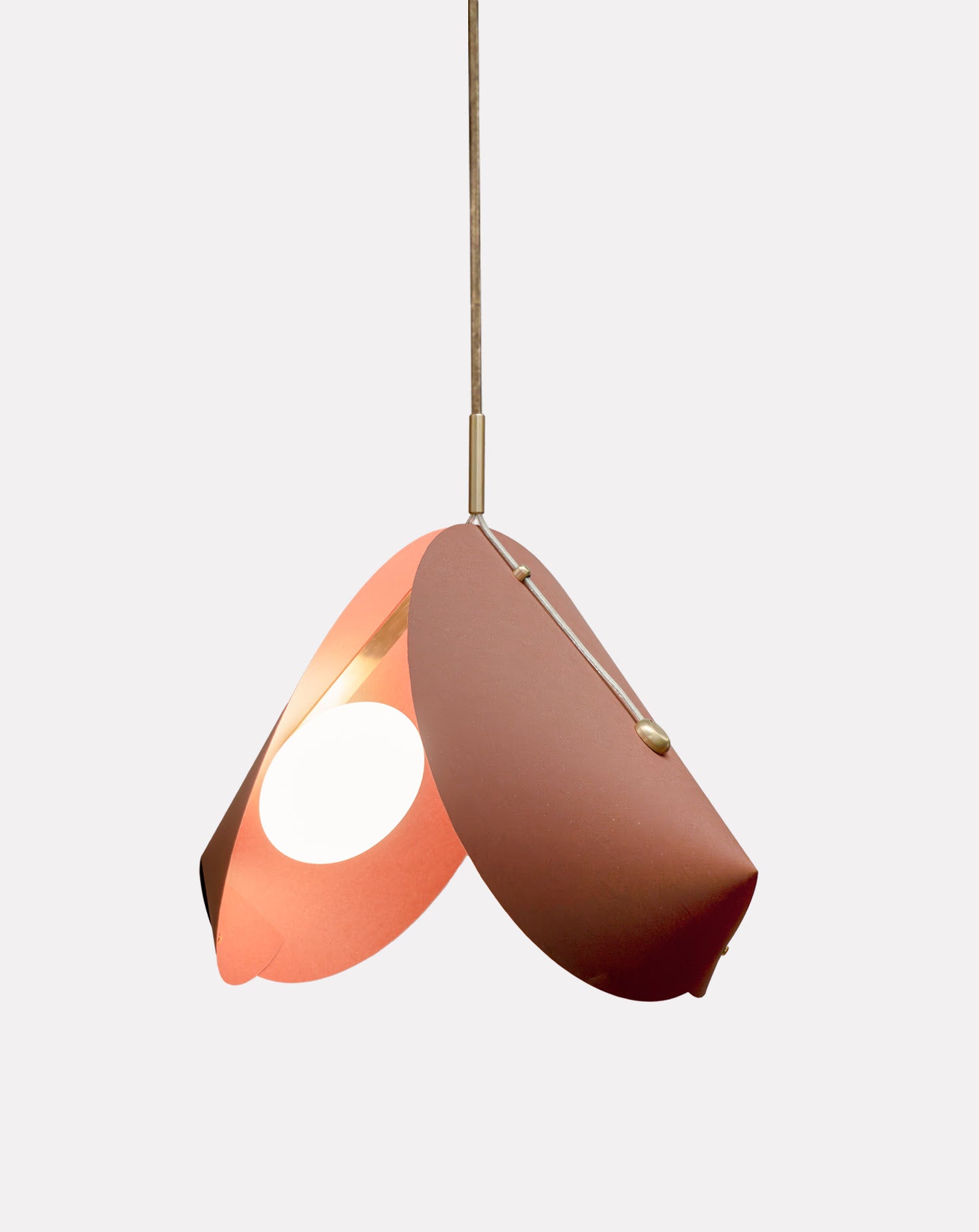Concha Brick Red Pendant Light 03
