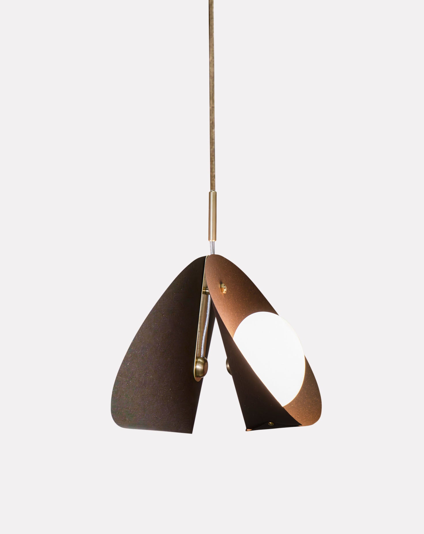 Concha Chestnut Brown Pendant Light 01