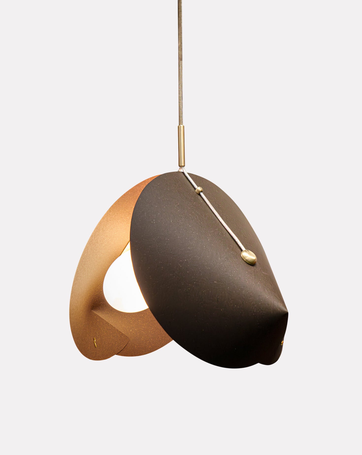 Concha Chestnut Brown Pendant Light 03