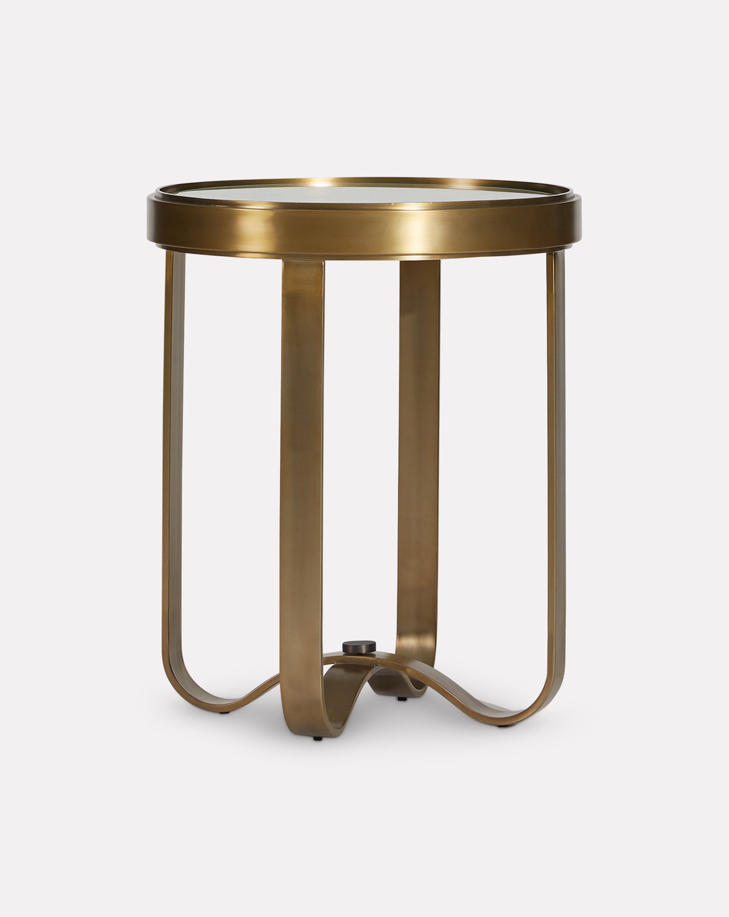 Arc Brass Side Table Sage Living