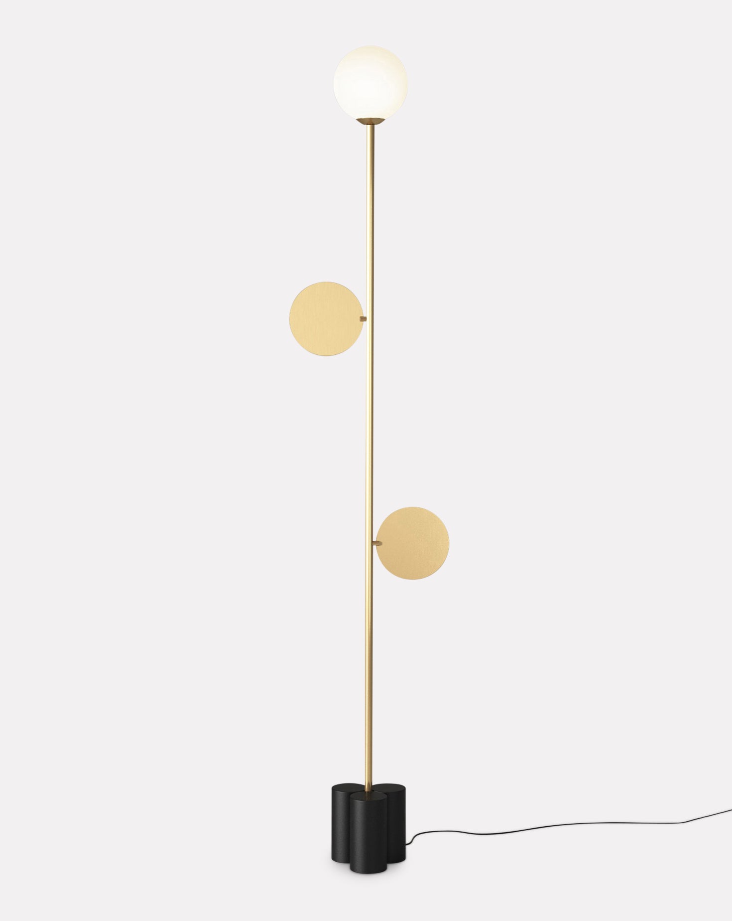 Plates Modern Glass Floor Lamp