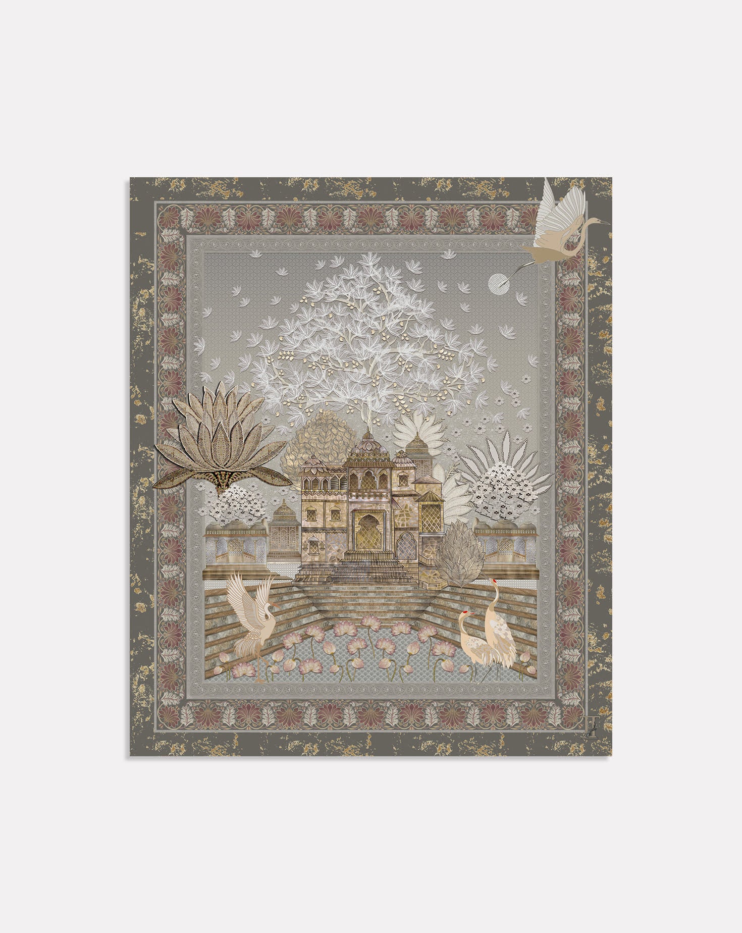 Ratna Baori Hand Embroidered Tapestry