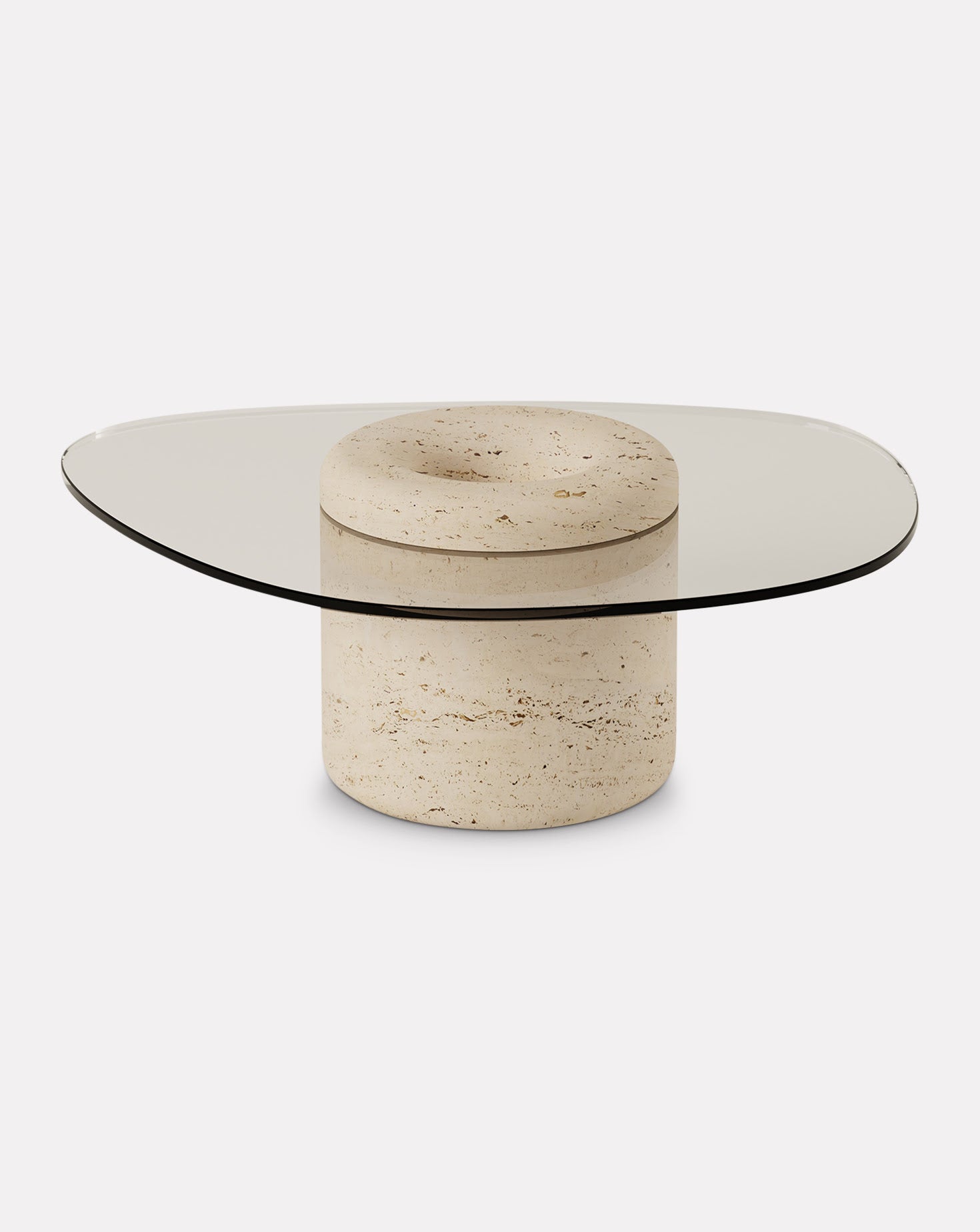 Sculptural Carrara Marble Coffee Table