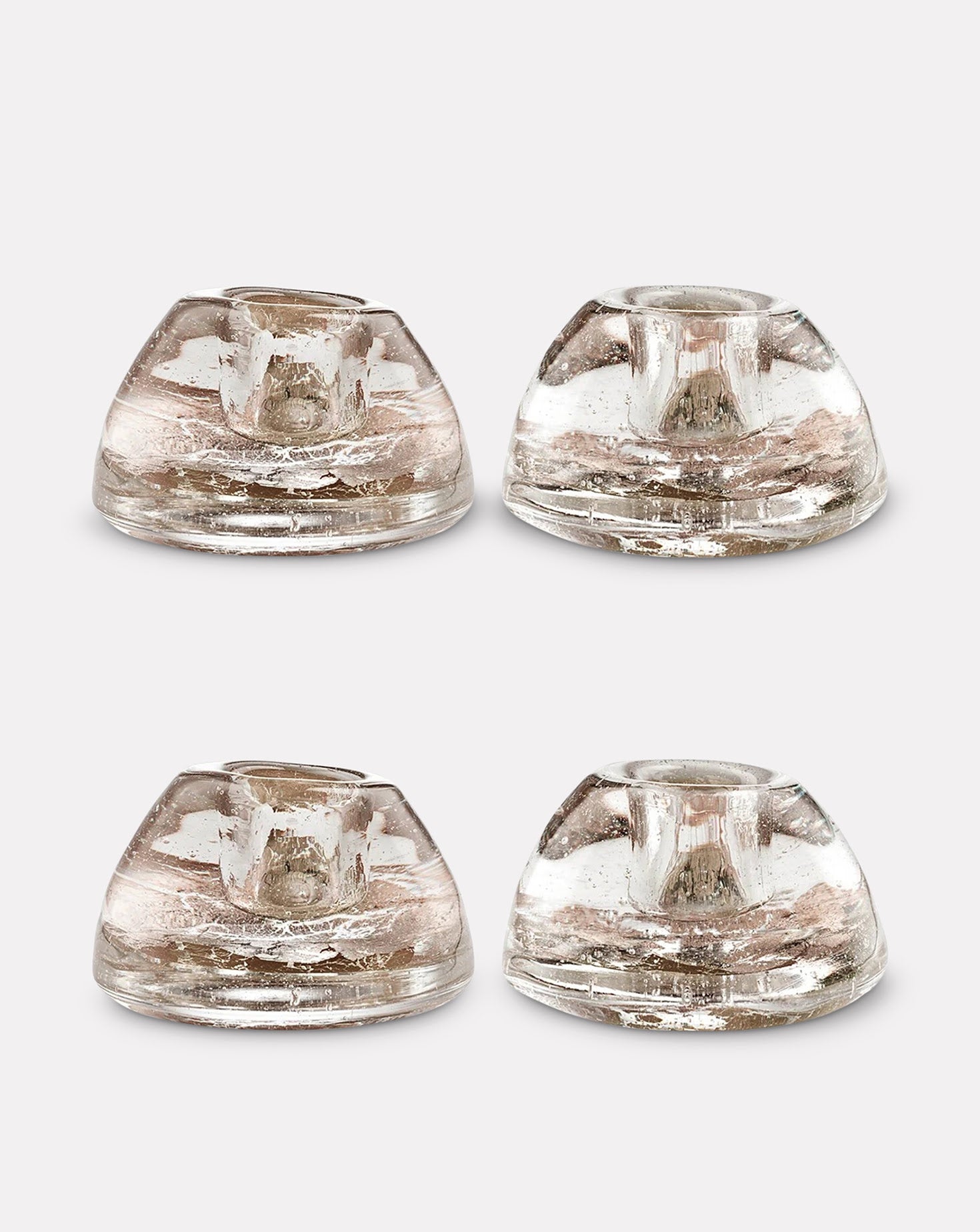 Set of 4 Fleck Candlestick Holders
