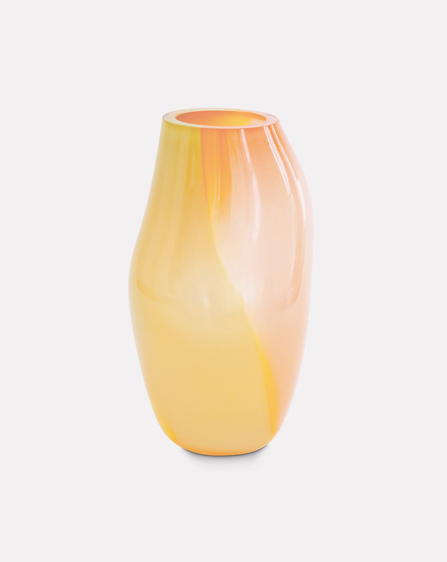 Supernova IV Amber Iridescent Vase