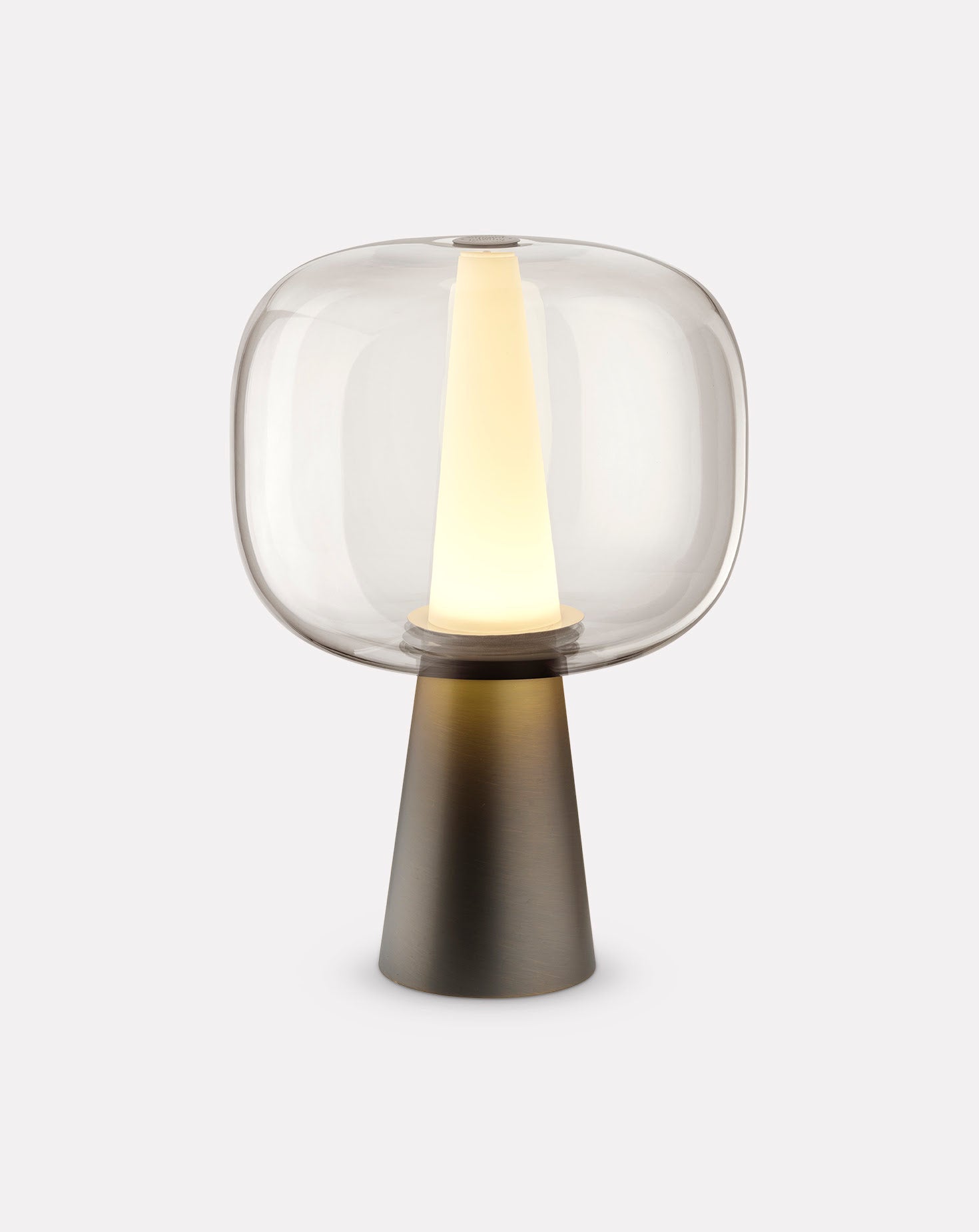 Dusk Dawn Burnished Brass Table Lamp Ghidini 1961