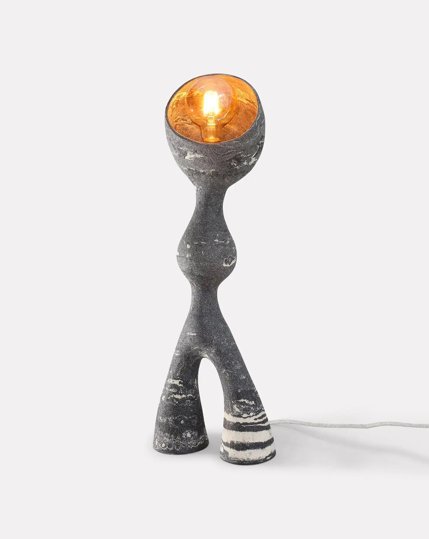 Cyclops Grey Illuminated Sculpture Kerry Hastings
