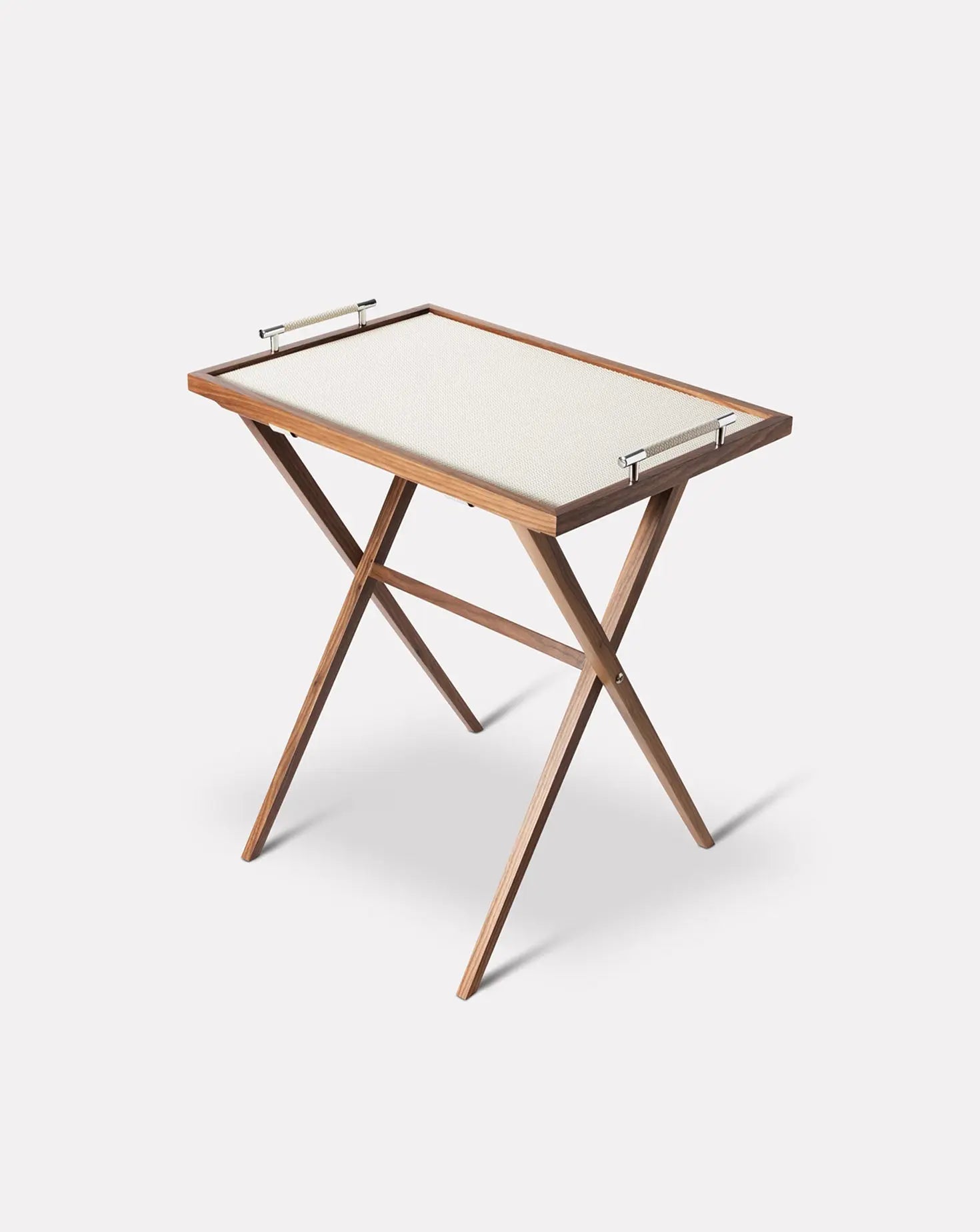 Dedalo Leather Folding Table Pinetti