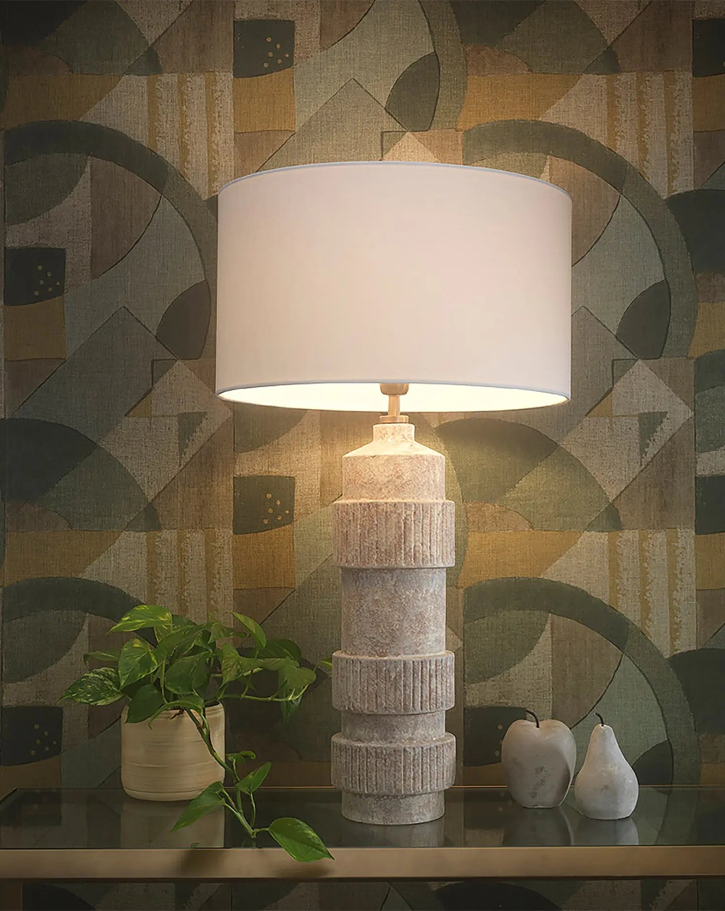 Denali Vulcanic Reactive Table Lamp Northern Lights
