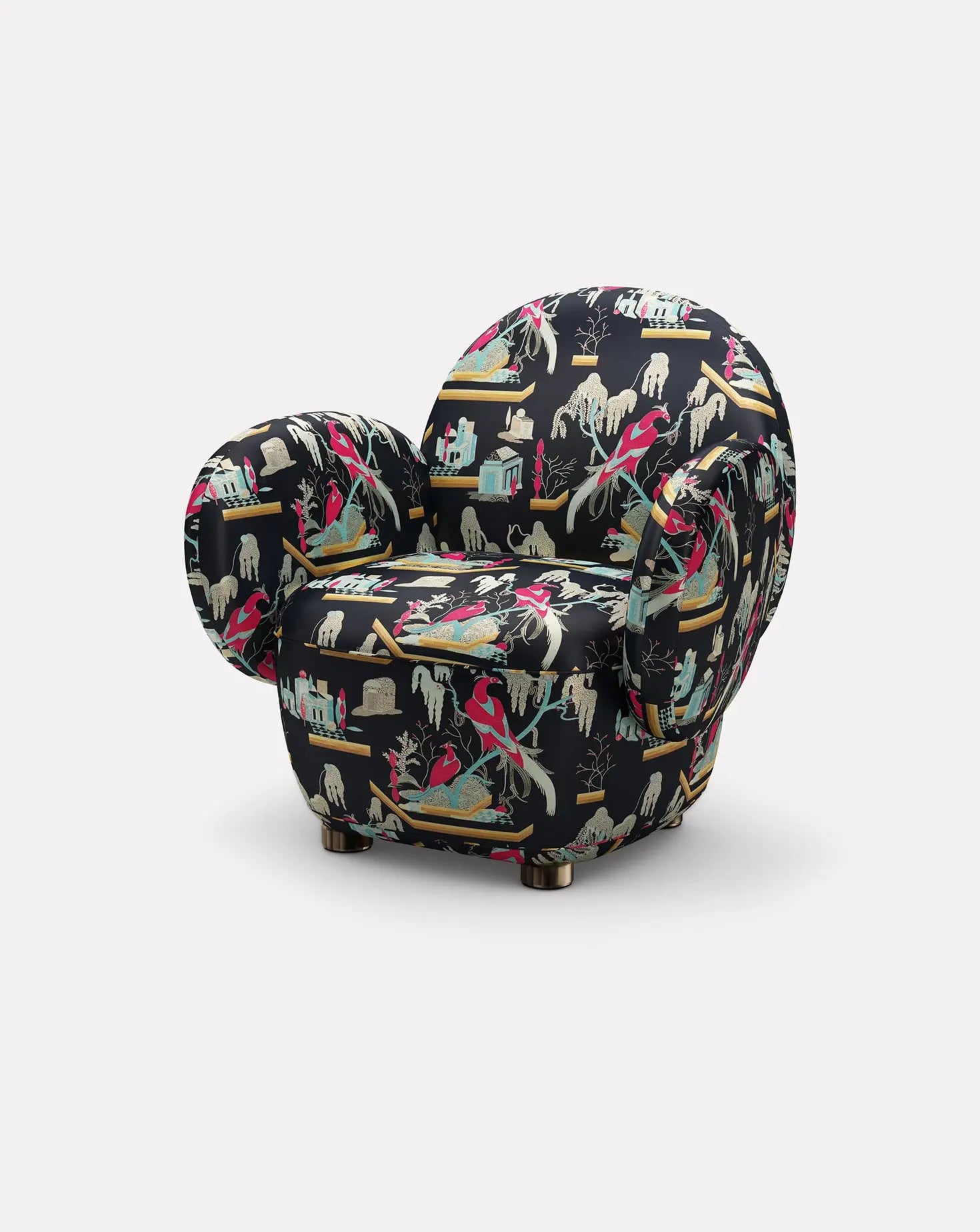 Matteo Cibic Dolce Patterned Armchair Scarlet Splendour
