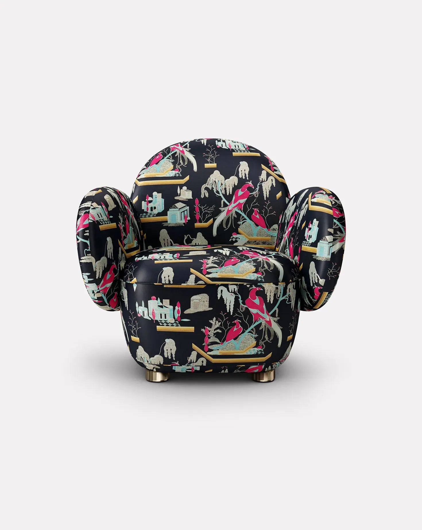 Matteo Cibic Dolce Patterned Armchair Scarlet Splendour