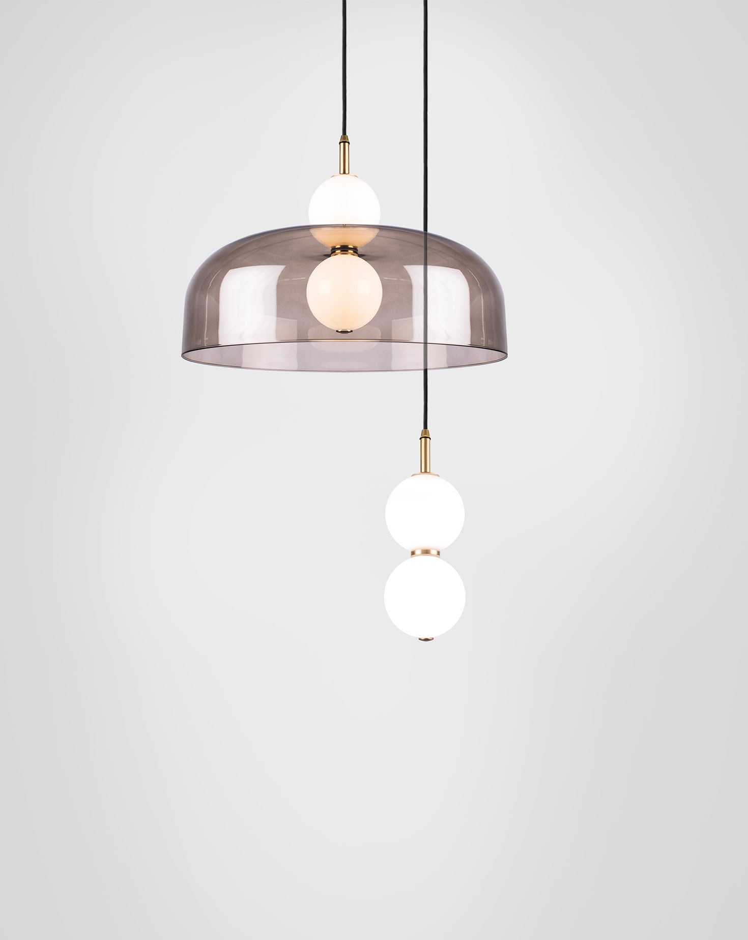 Echo Lamp and Shade Cluster Pendant