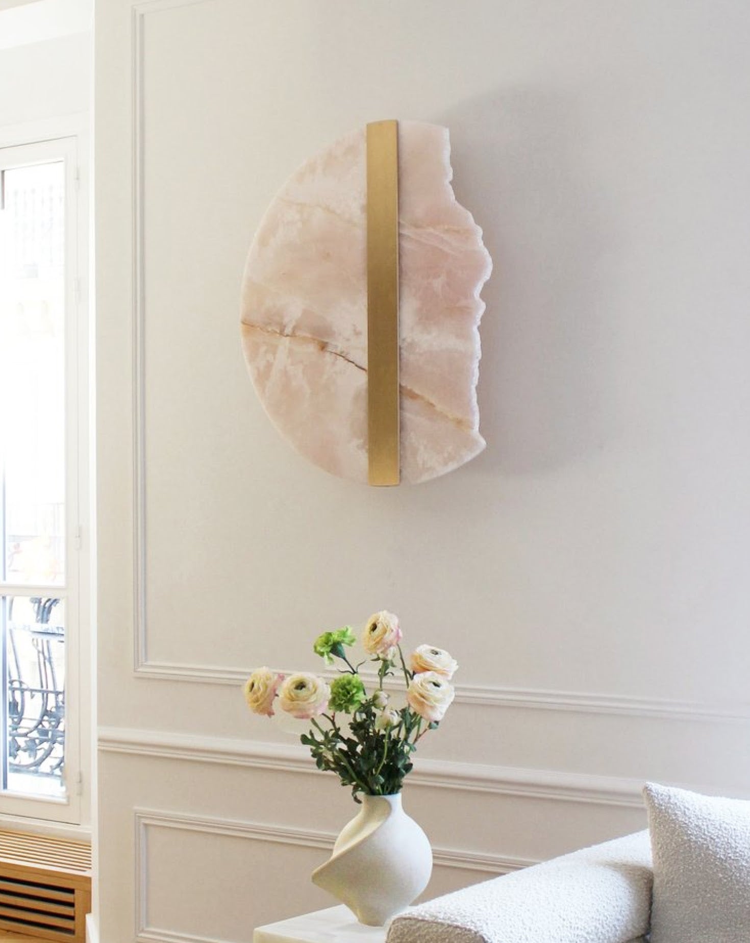 Eclipse Onyx Disc Wall Light