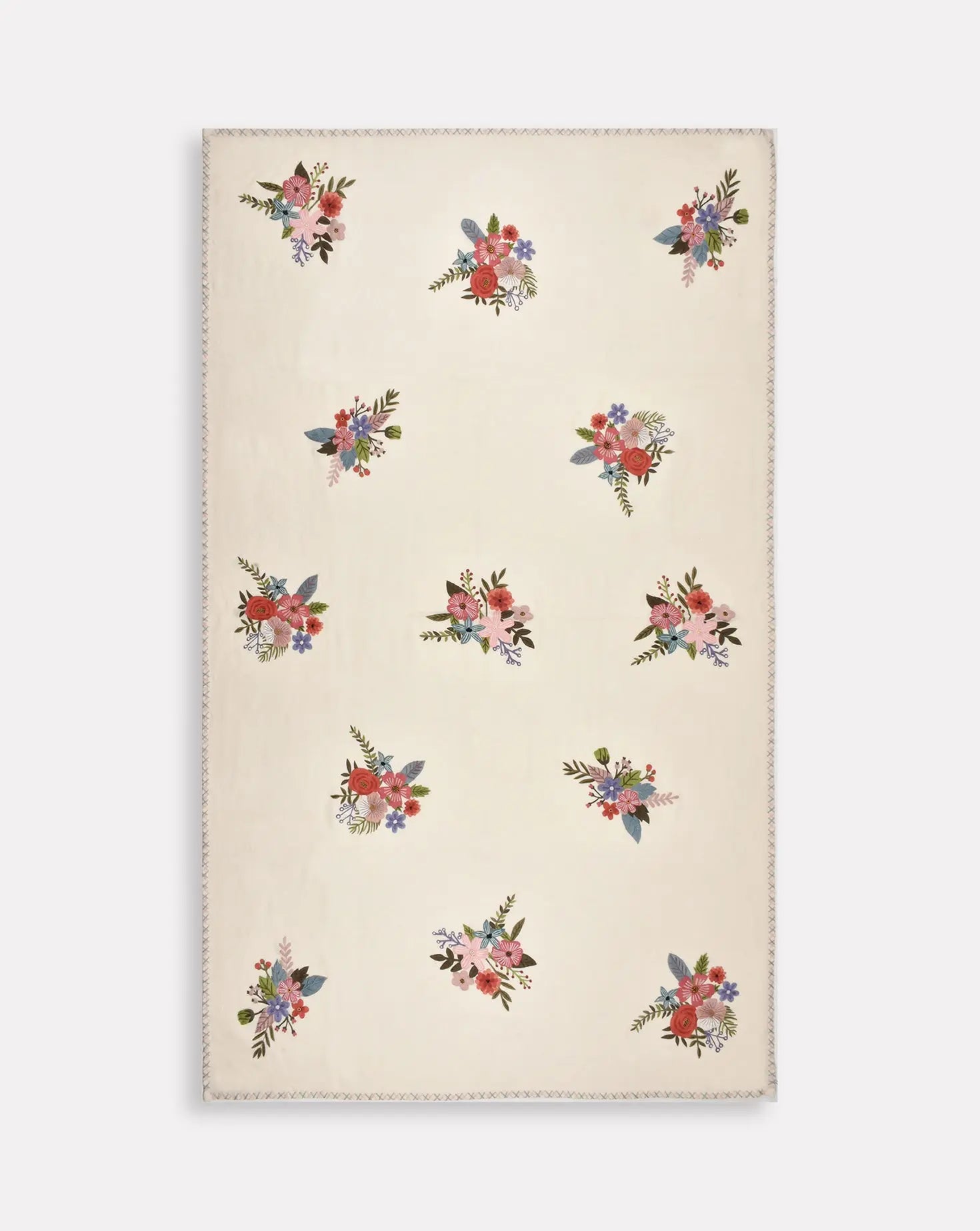 Enchanted Blooms Merino Wool Blanket Janavi India