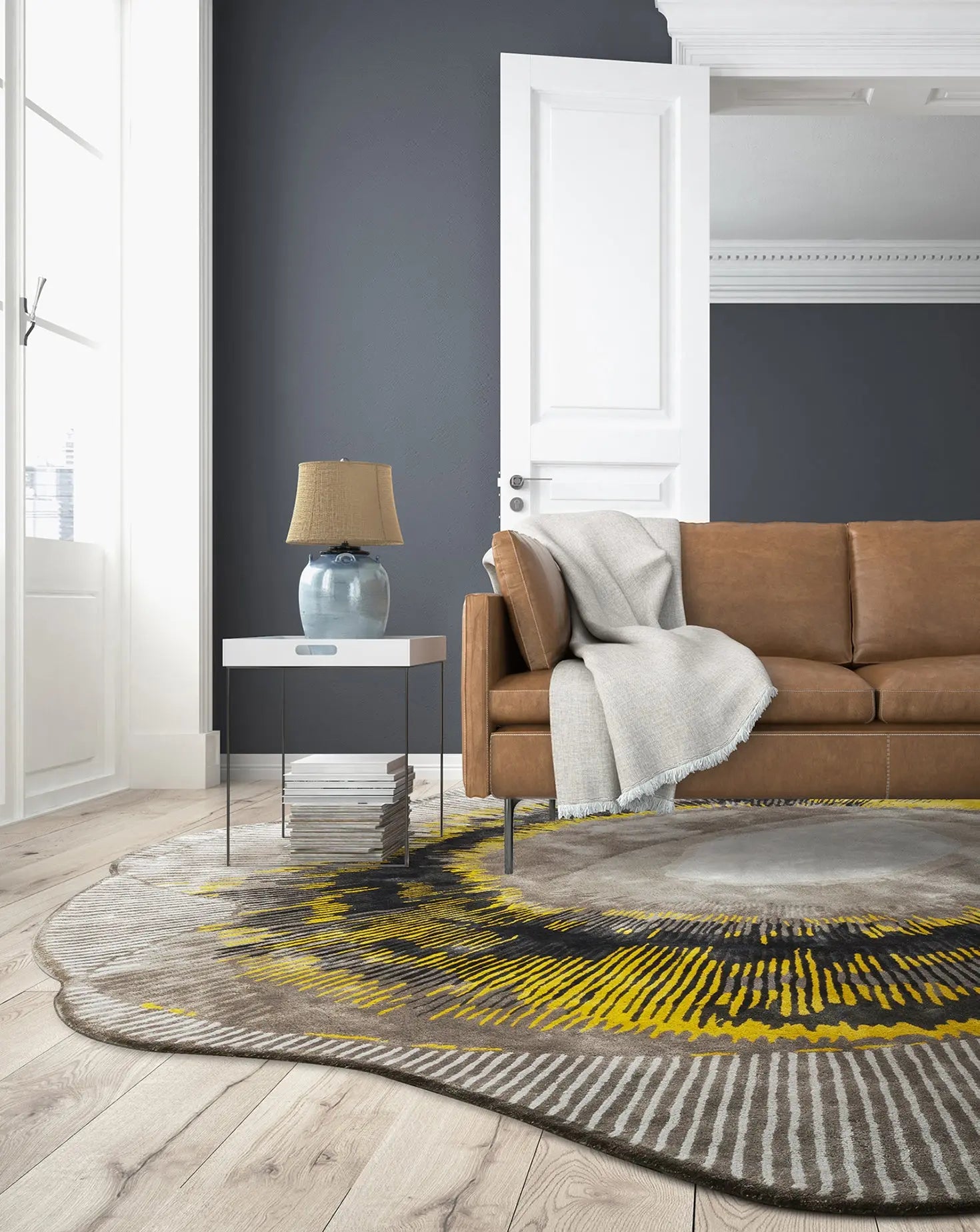 Esfera Gold Rug Hands