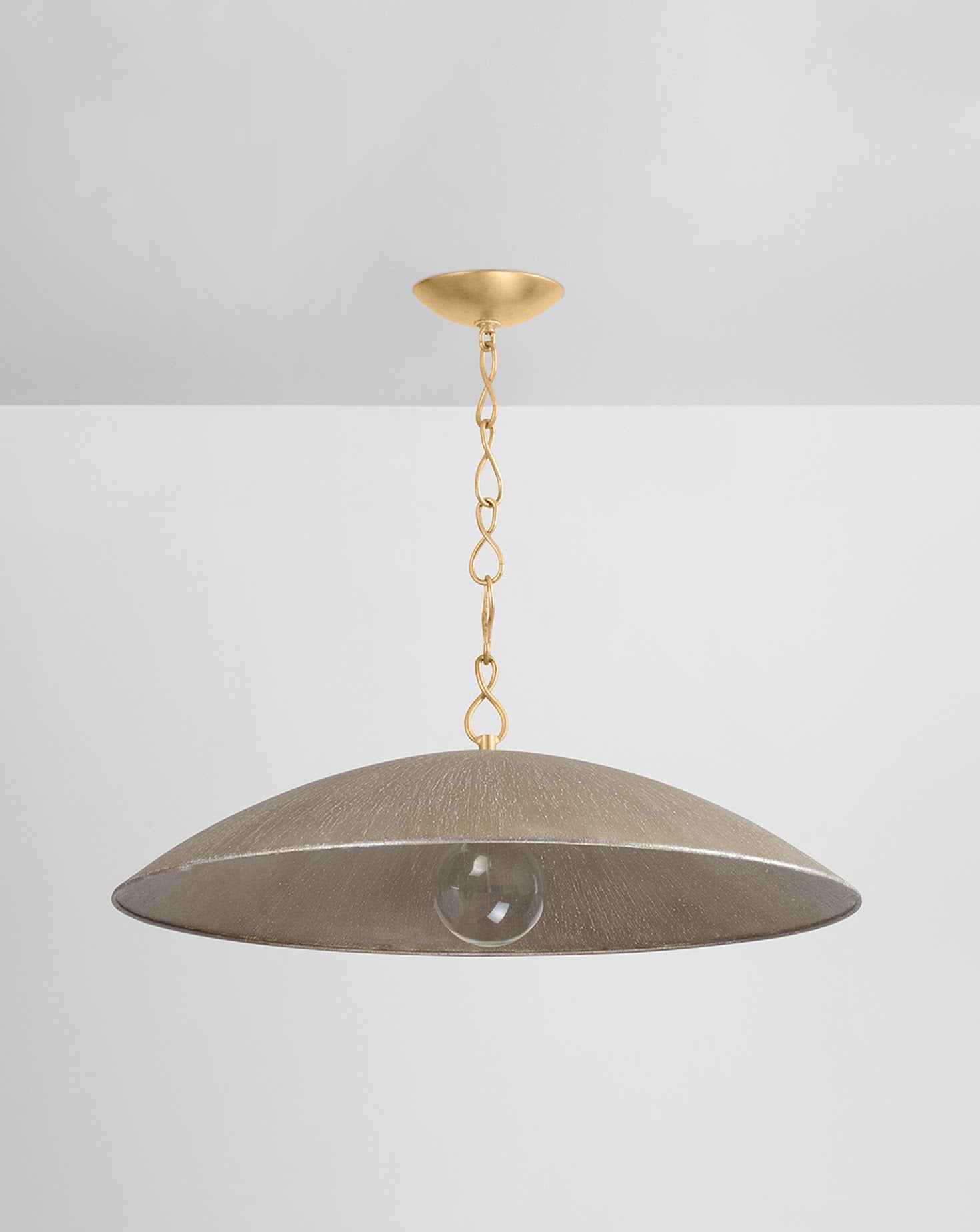 Eve Gold Leaf and Silver Pendant