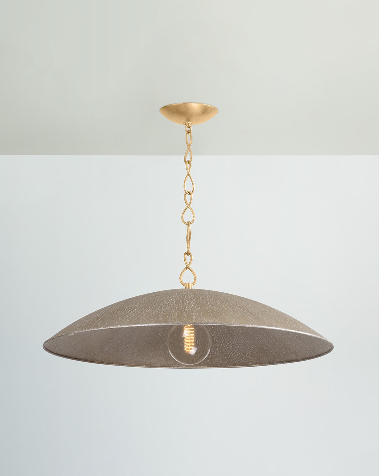 Eve Gold Leaf and Silver Pendant