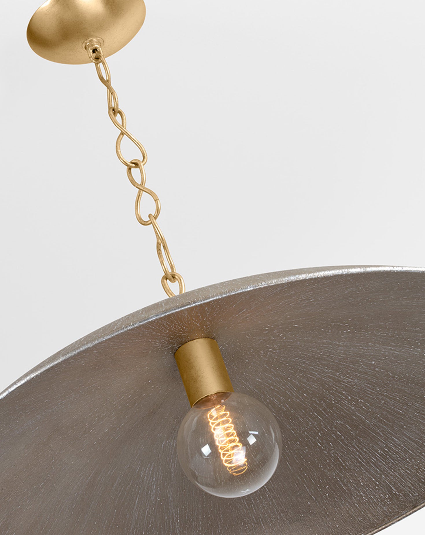 Eve Gold Leaf and Silver Pendant