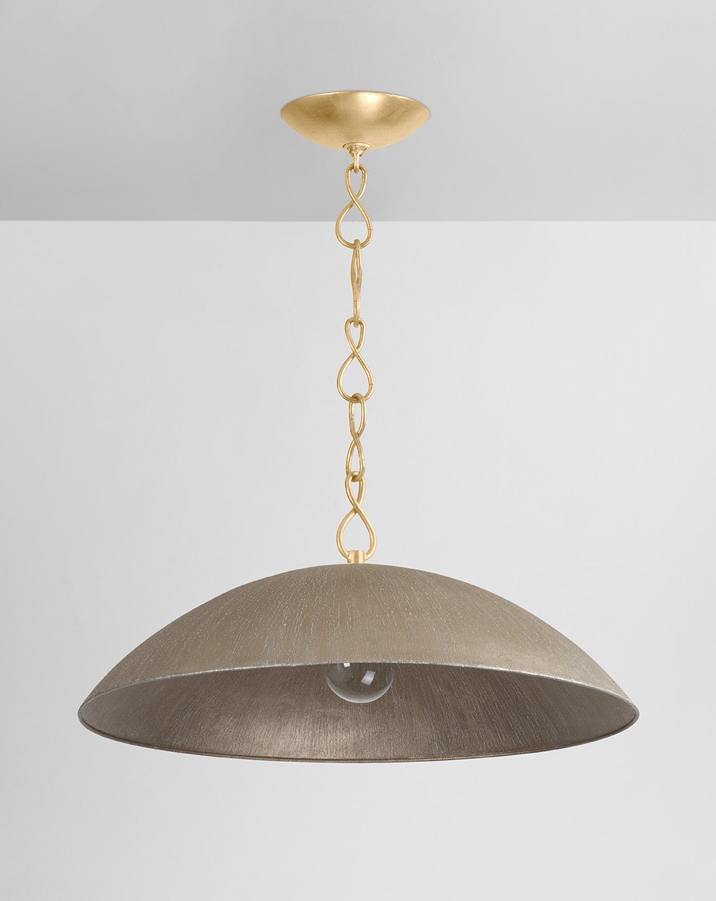Eve Gold Leaf and Silver Pendant