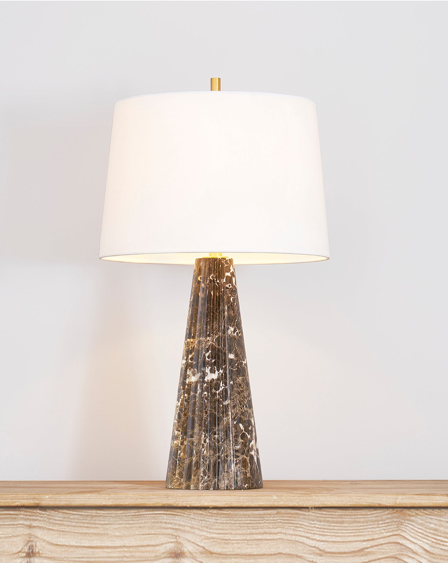Fanny Brass and Ceramic Table Lamp
