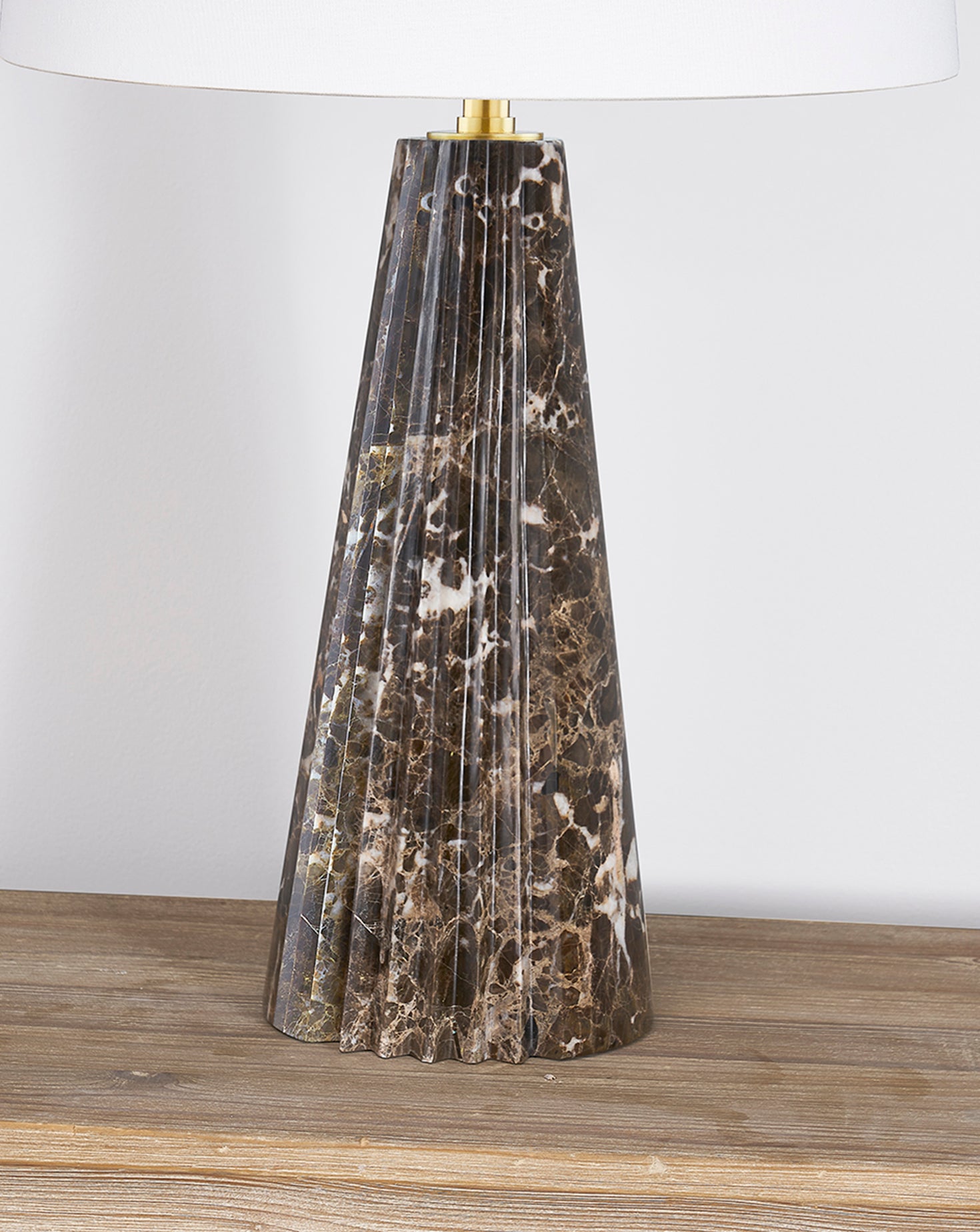 Fanny Brass and Ceramic Table Lamp