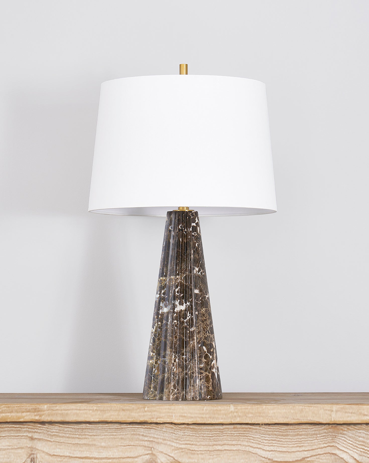 Fanny Brass and Ceramic Table Lamp
