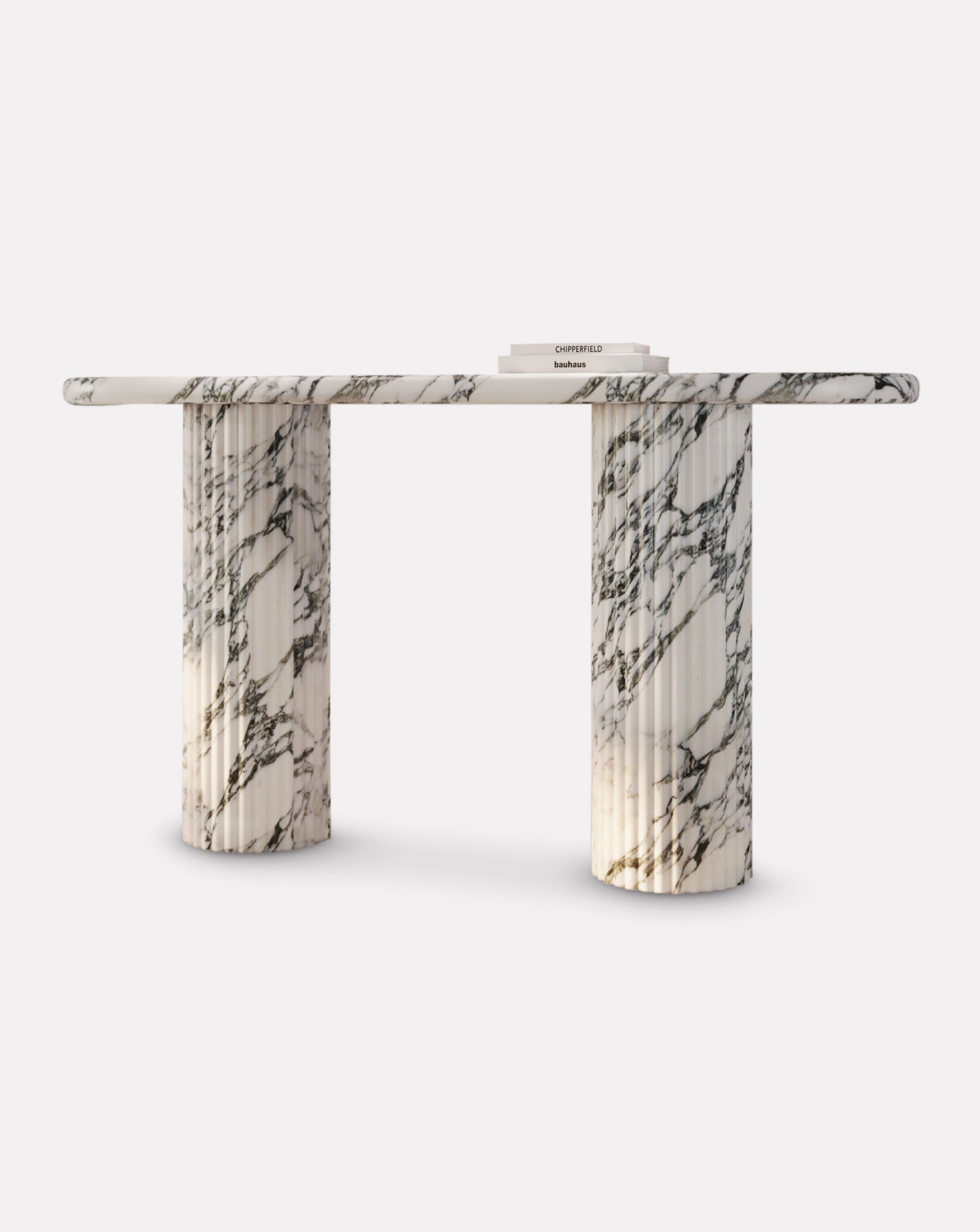 Fluted Telly Marble Console Table