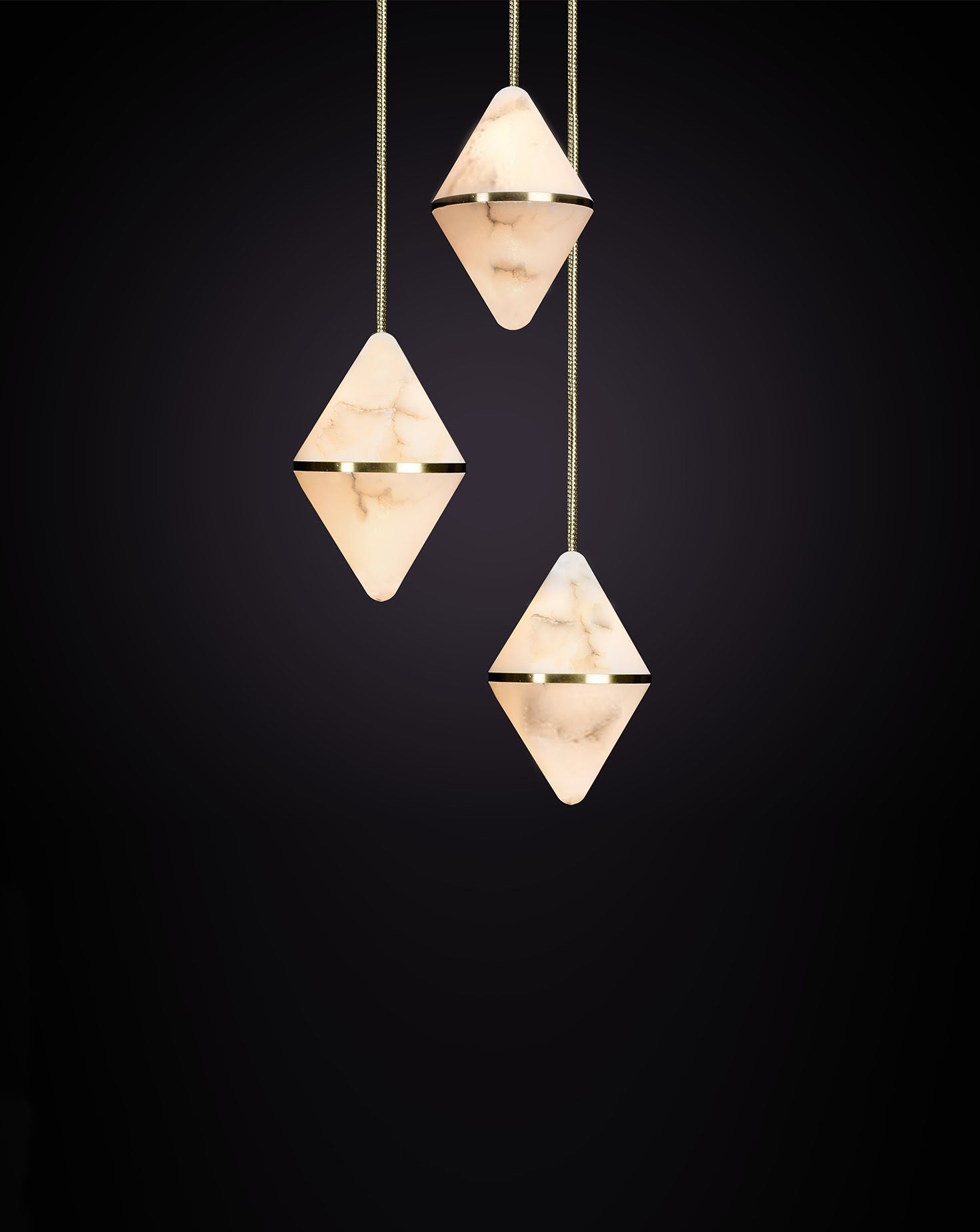 Gem Circular Cluster Pendant