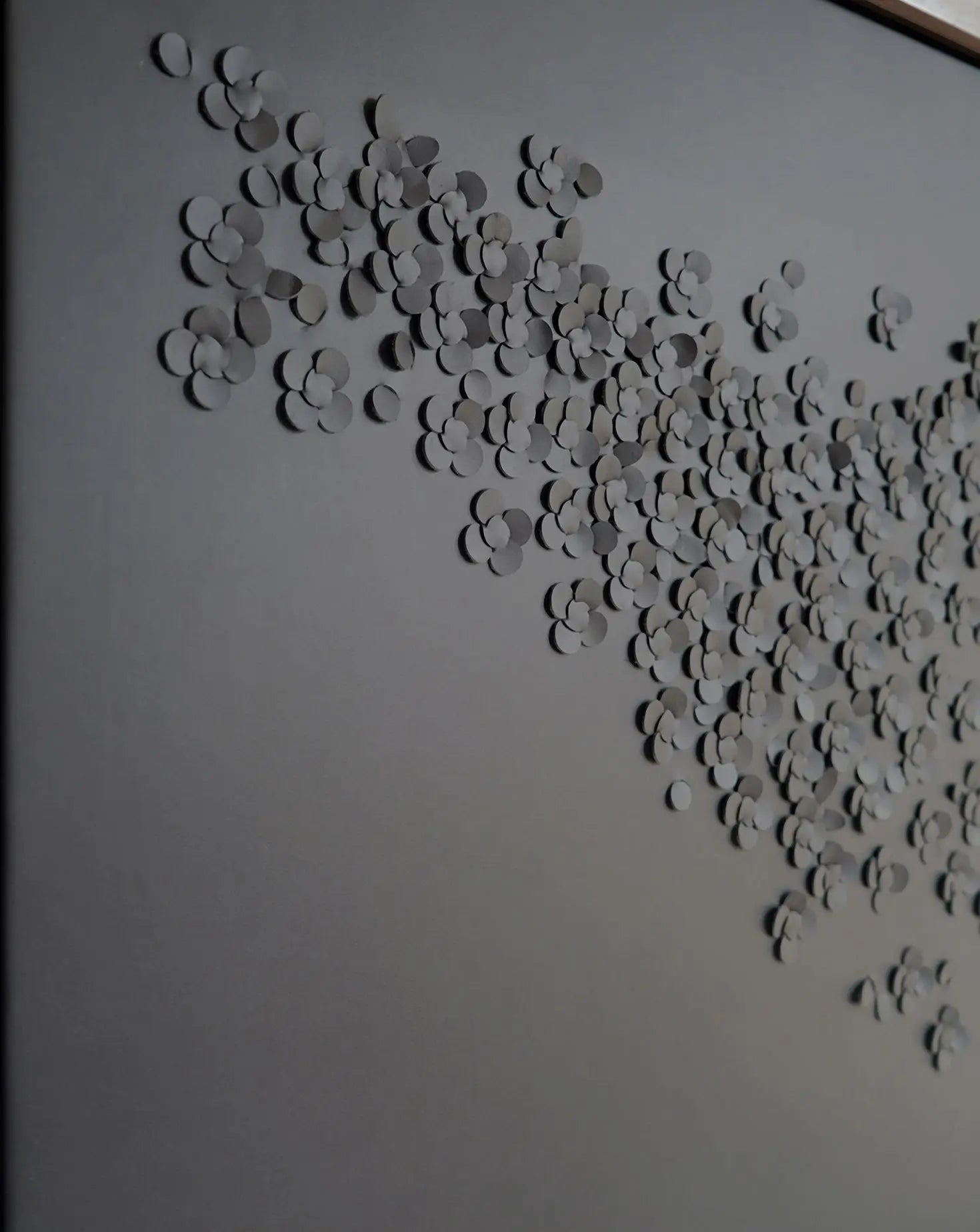 Grey Blossom Wall Art Louise Heighes