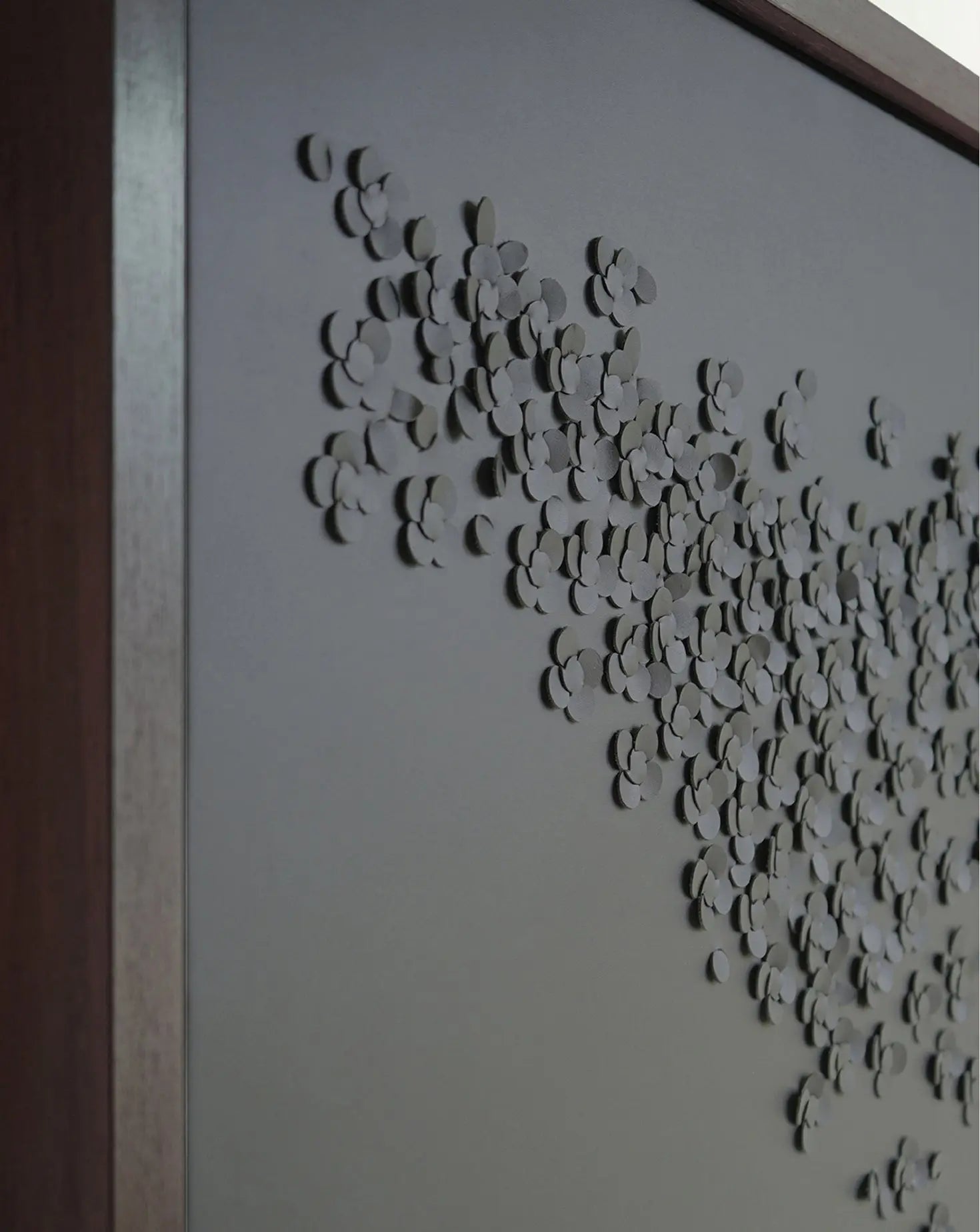 Grey Blossom Wall Art Louise Heighes