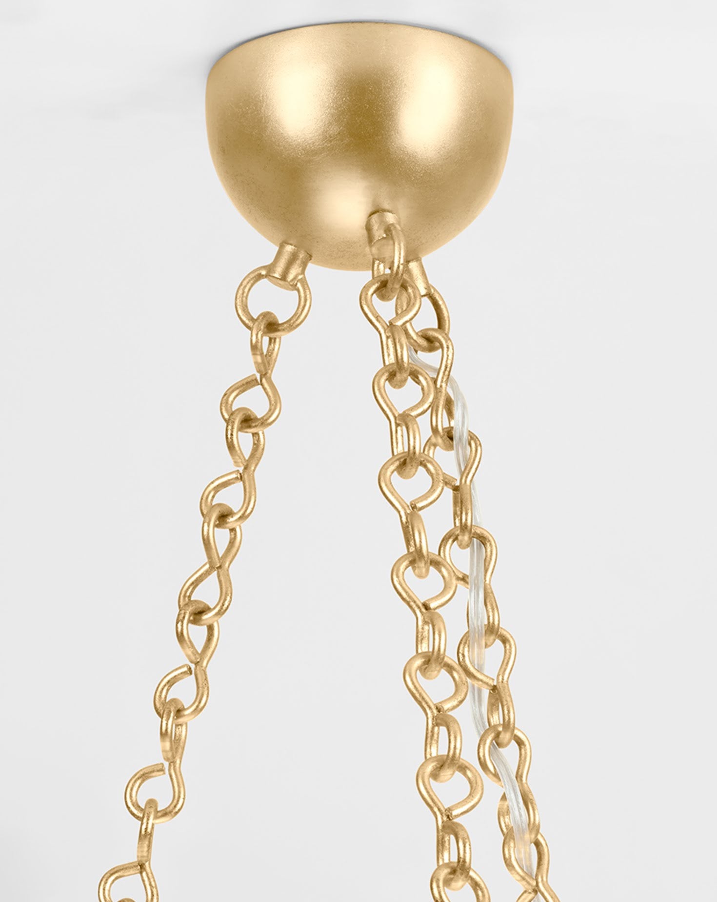 Hayworth Gold Leaf Chandelier
